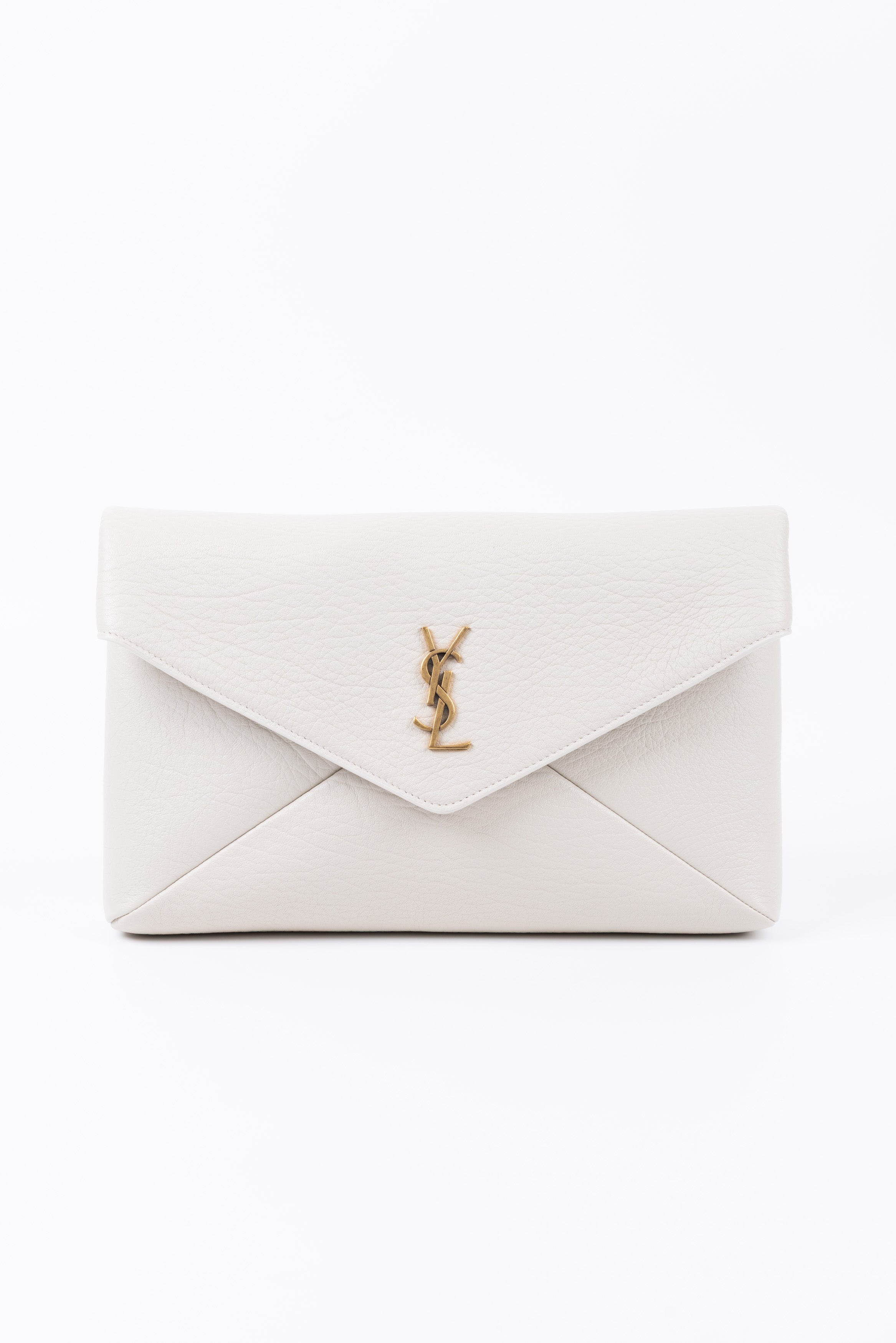 SAINT LAURENT ENEVELOPE POUCH BLANC VINTAGE