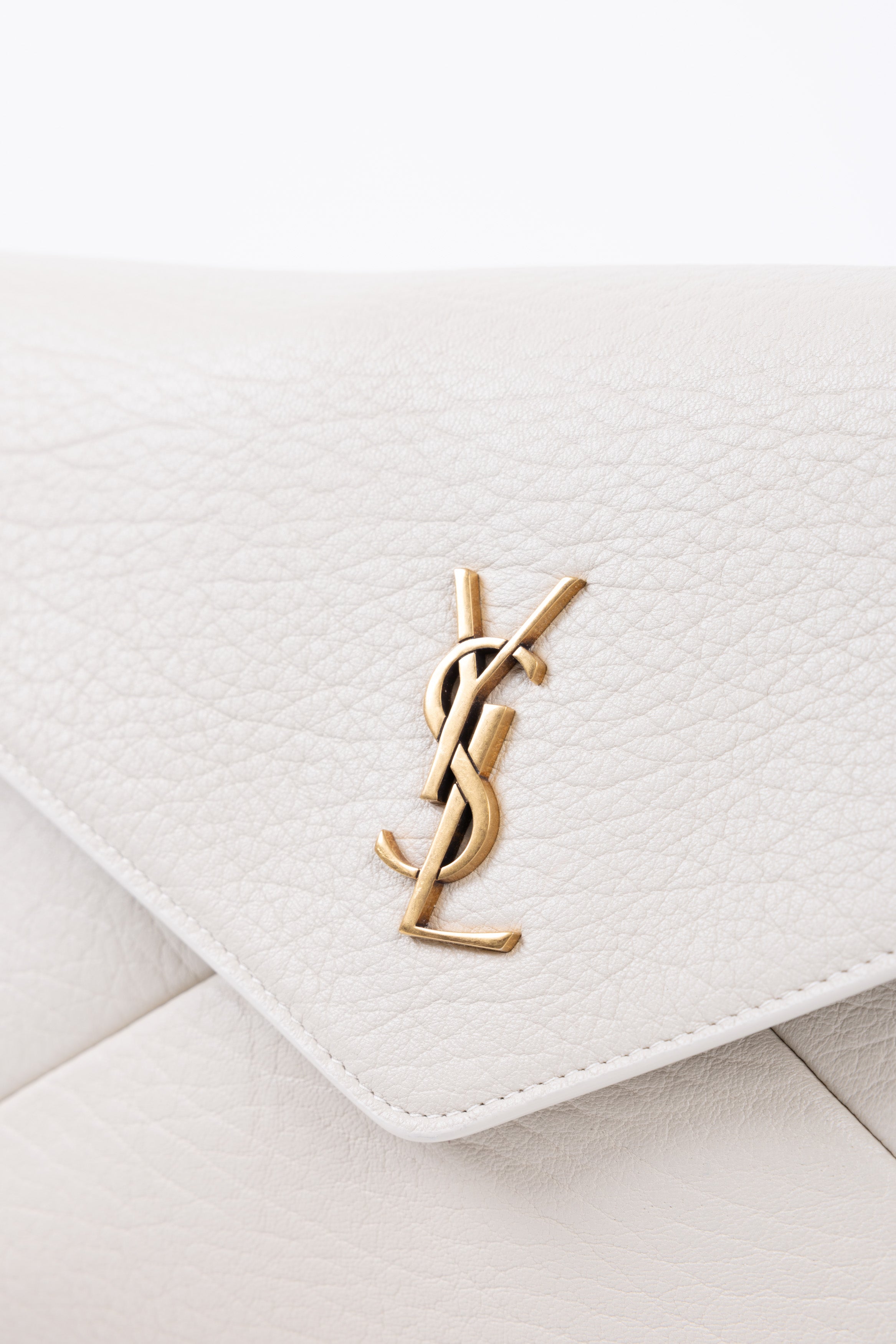 SAINT LAURENT ENEVELOPE POUCH BLANC VINTAGE