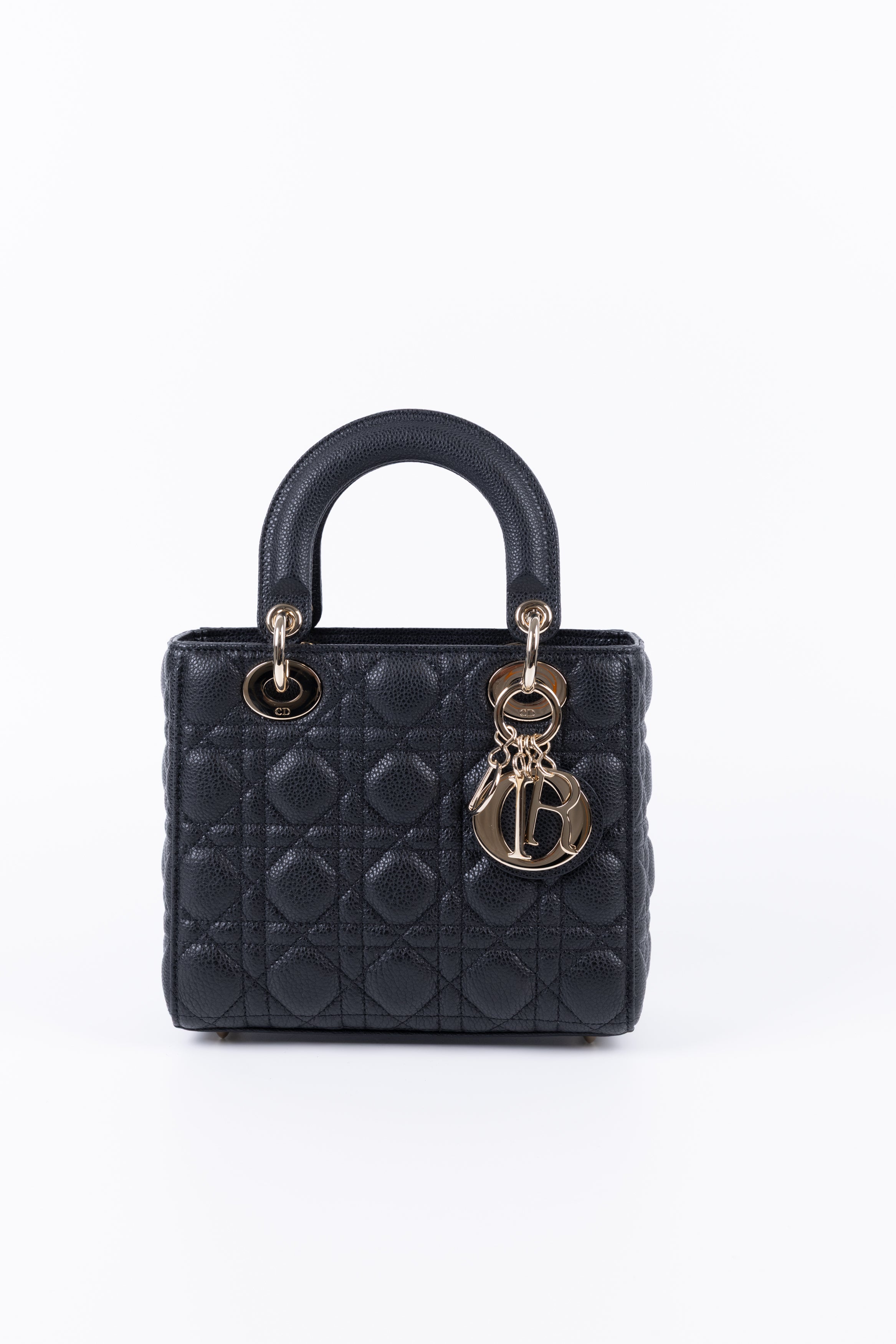 LADY DIOR SMALL IN PELLE CAVIAR NERA