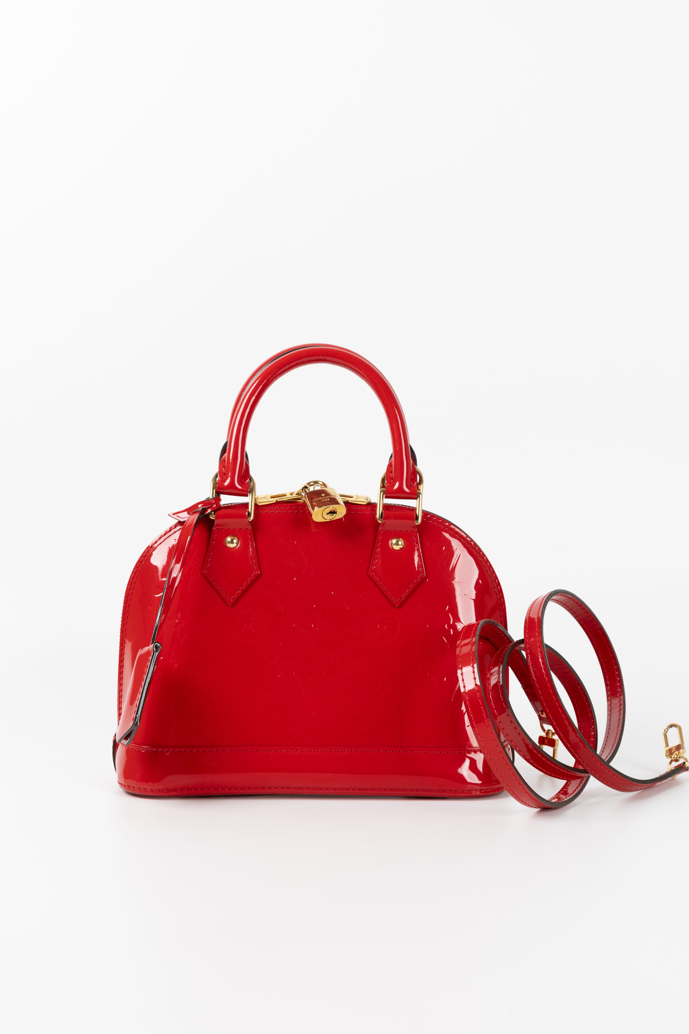 LOUIS VUITTON ALMA IN VERNICE ROSSA BB