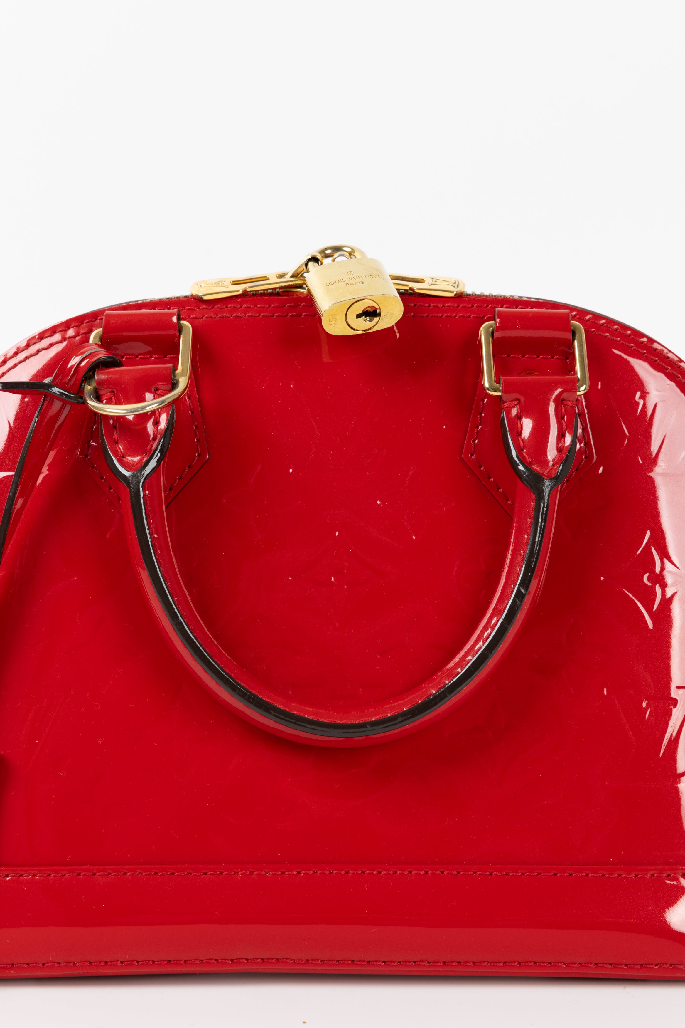 LOUIS VUITTON ALMA IN VERNICE ROSSA BB