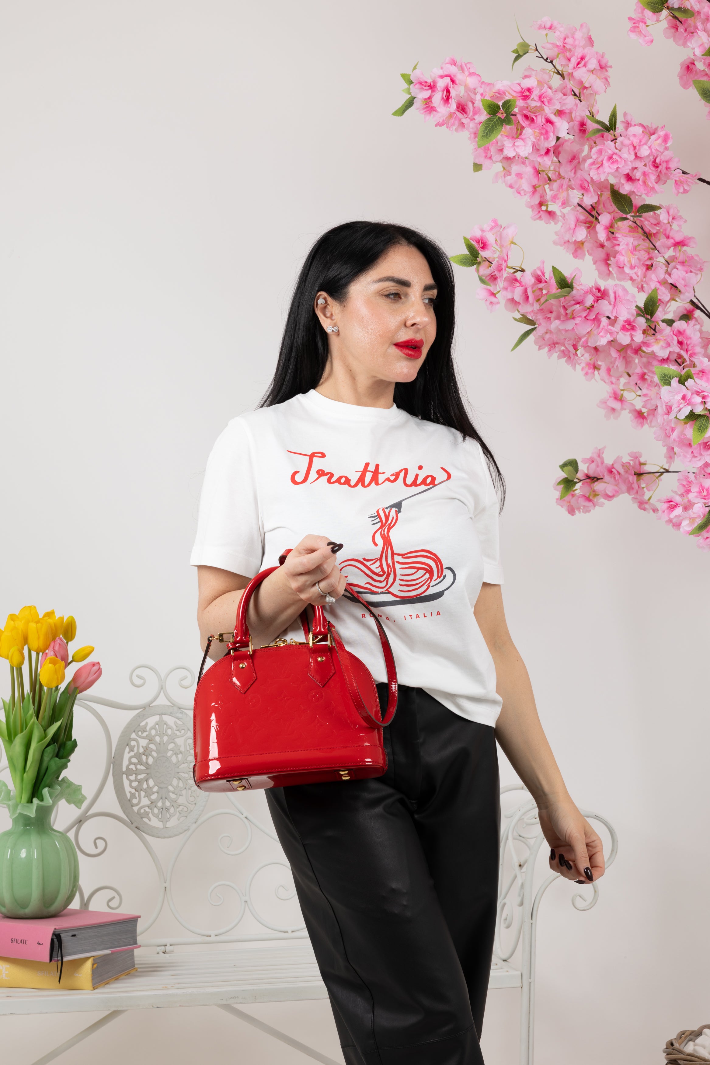 LOUIS VUITTON ALMA IN VERNICE ROSSA BB