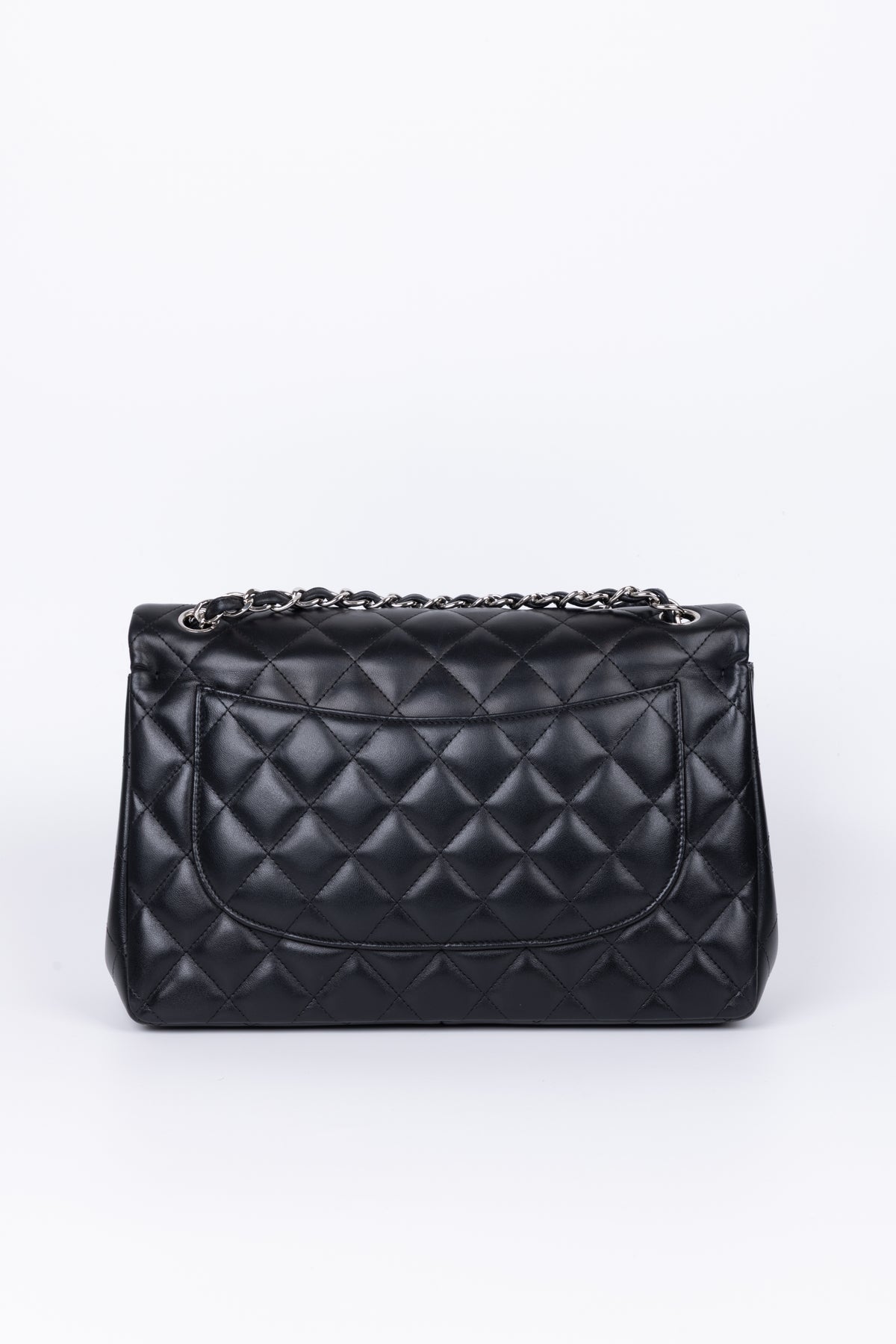 CHANEL JUMBO NERA \ ARGENTO