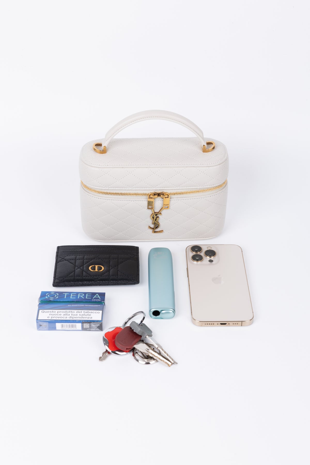 SAINT LAURENT VANITY GABY BIANCO MEDIO