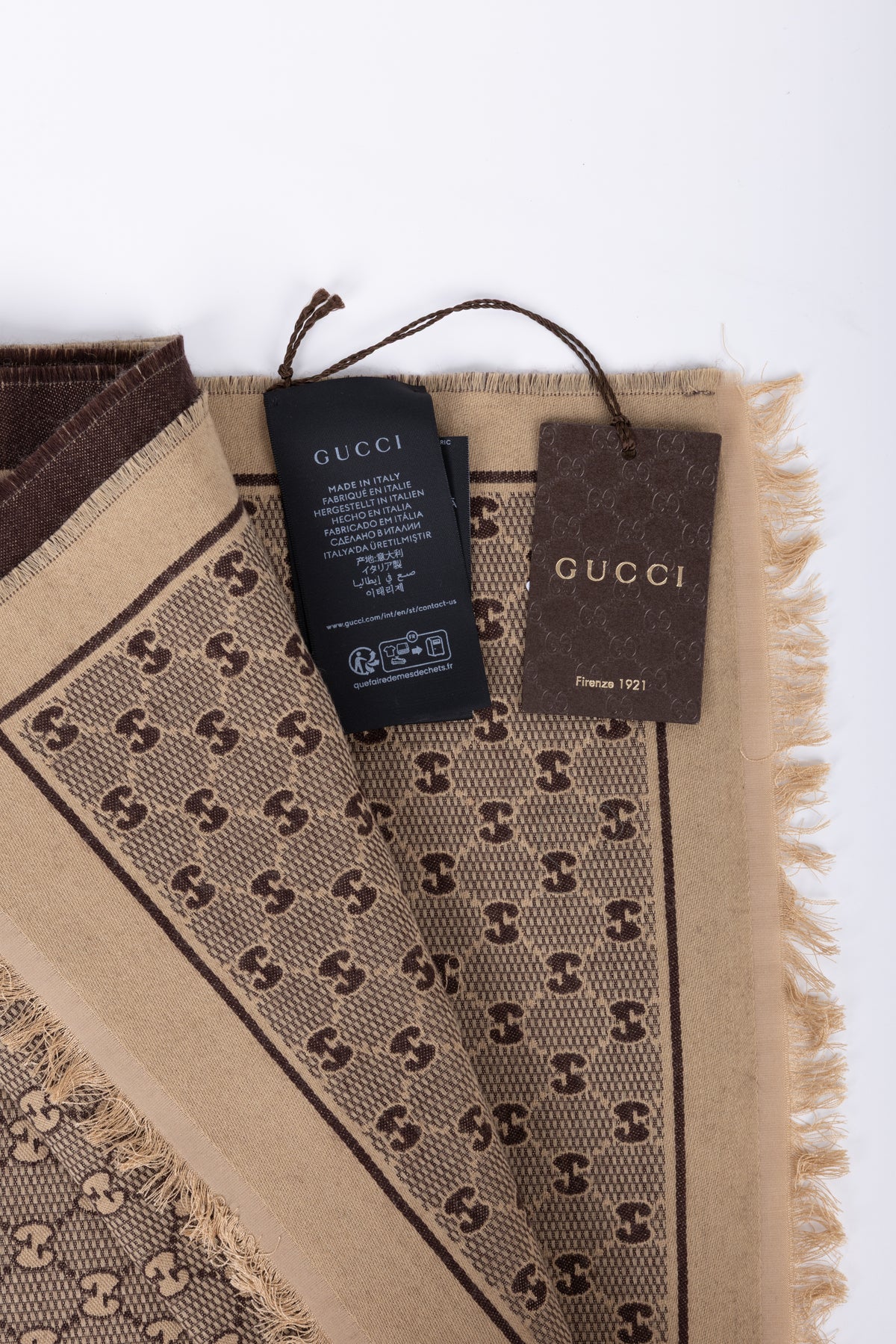 GUCCI GG MARRONE SCURO \ ORO ART 14
