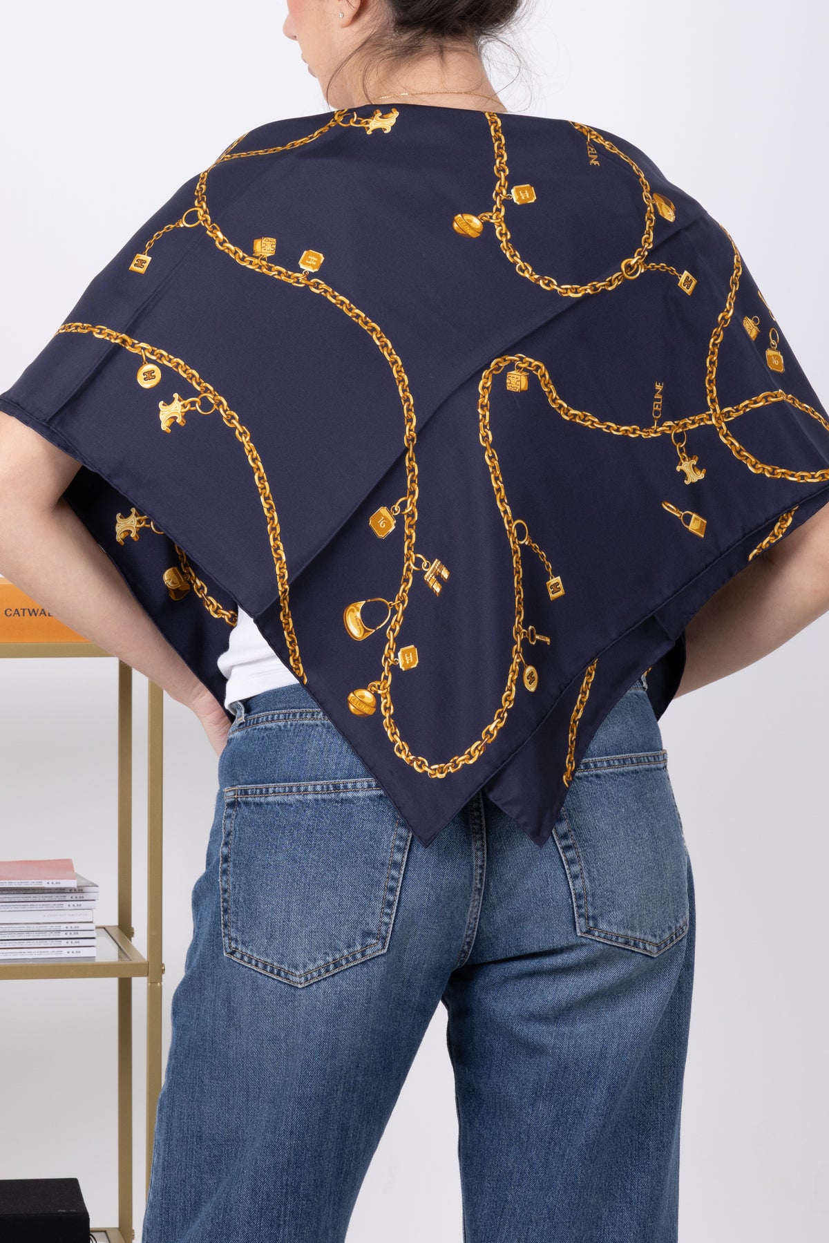 CELINE FOULARD BLU ART 37