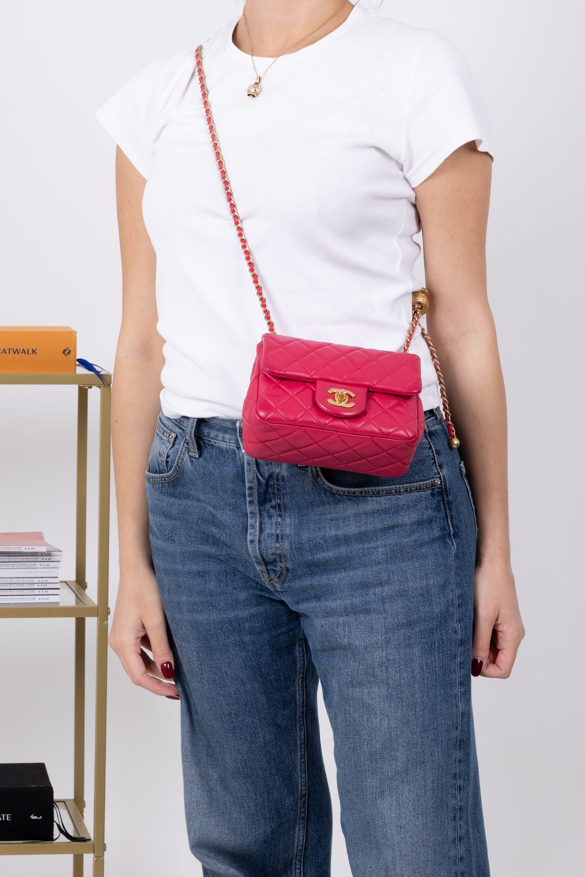 CHANEL MINI SQUARE SFERA MAGENTA
