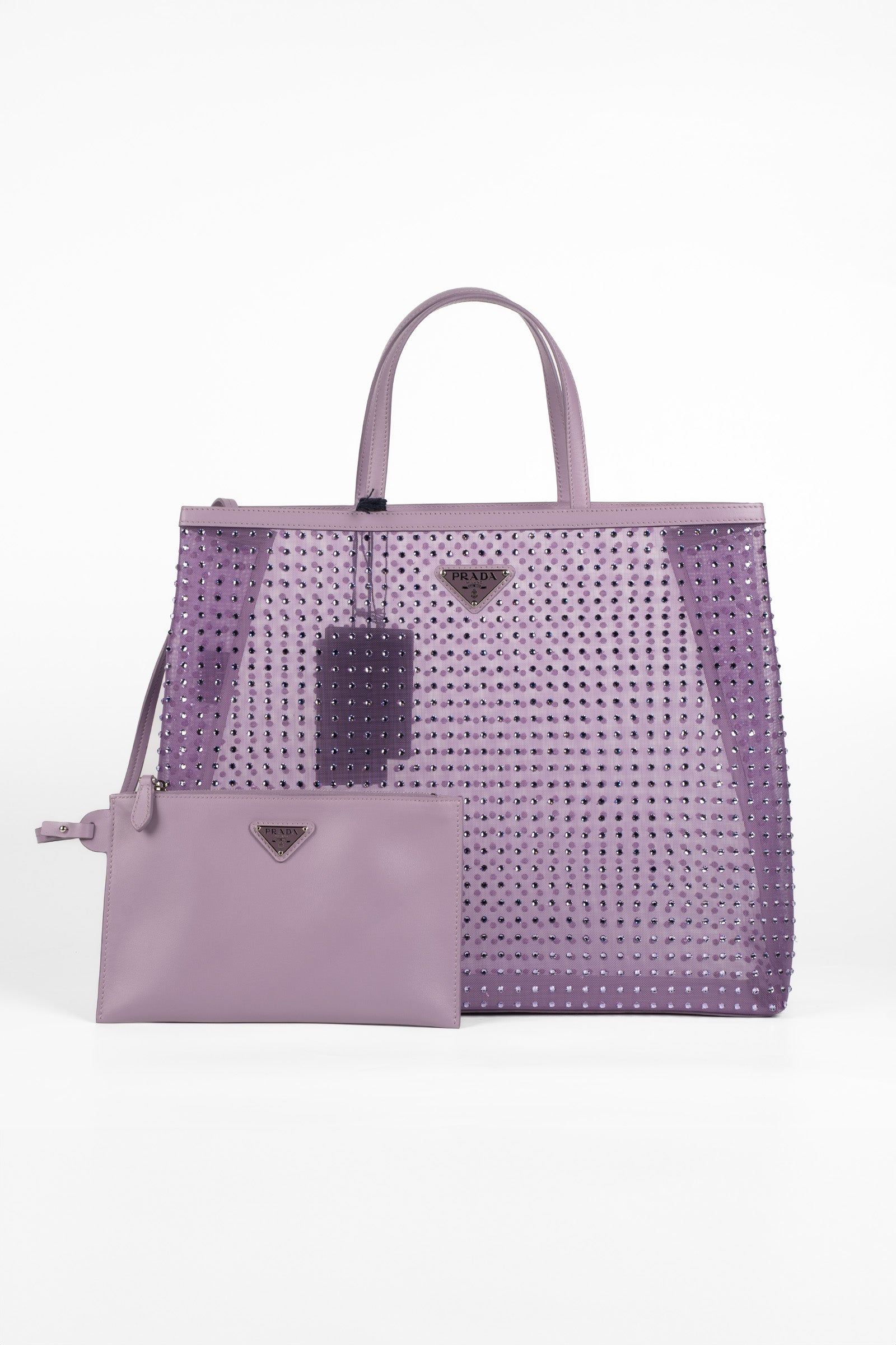 Prada Shopper Viola con paillettes