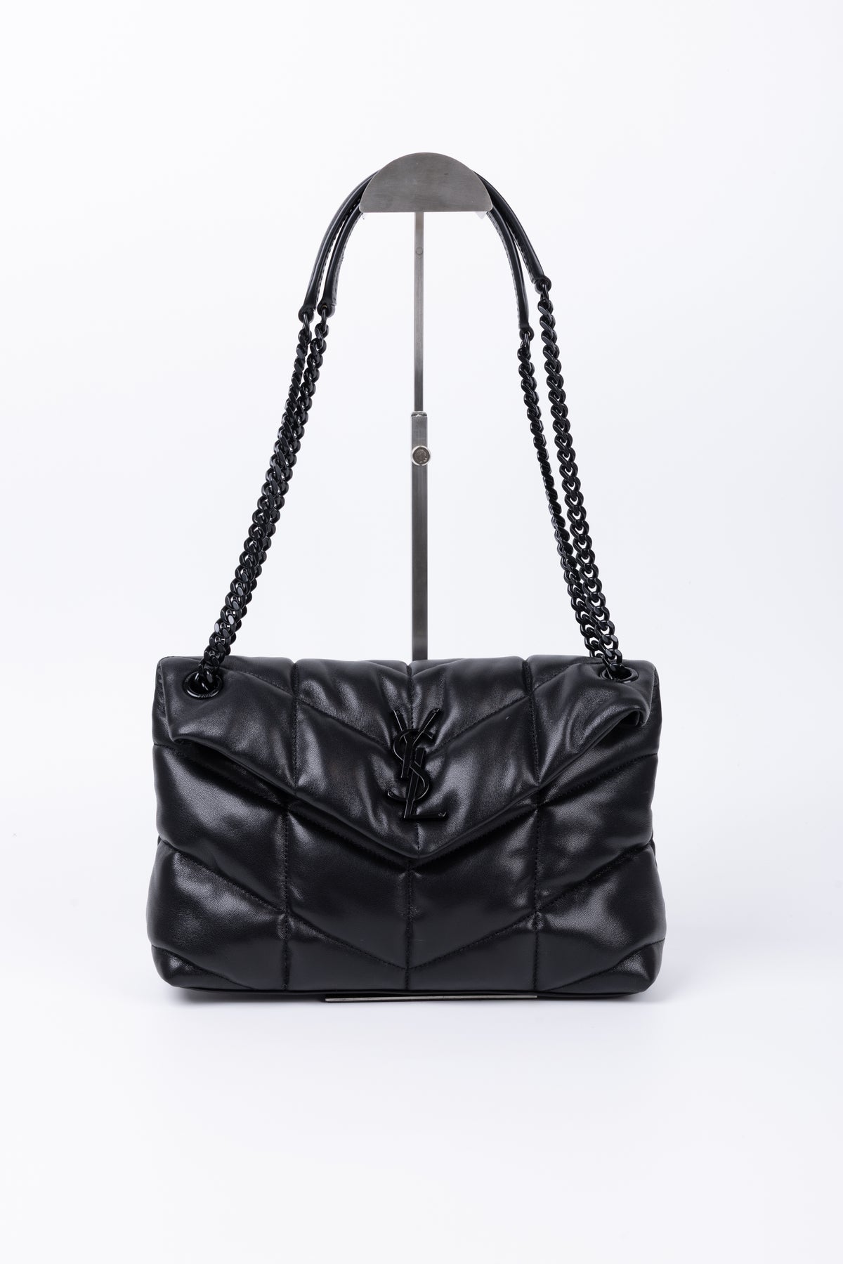 SAINT LAURENT LOU LOU PUFFER SMALL NERA