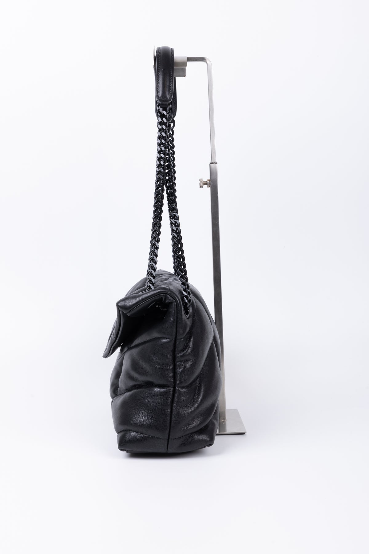 SAINT LAURENT LOU LOU PUFFER SMALL NERA