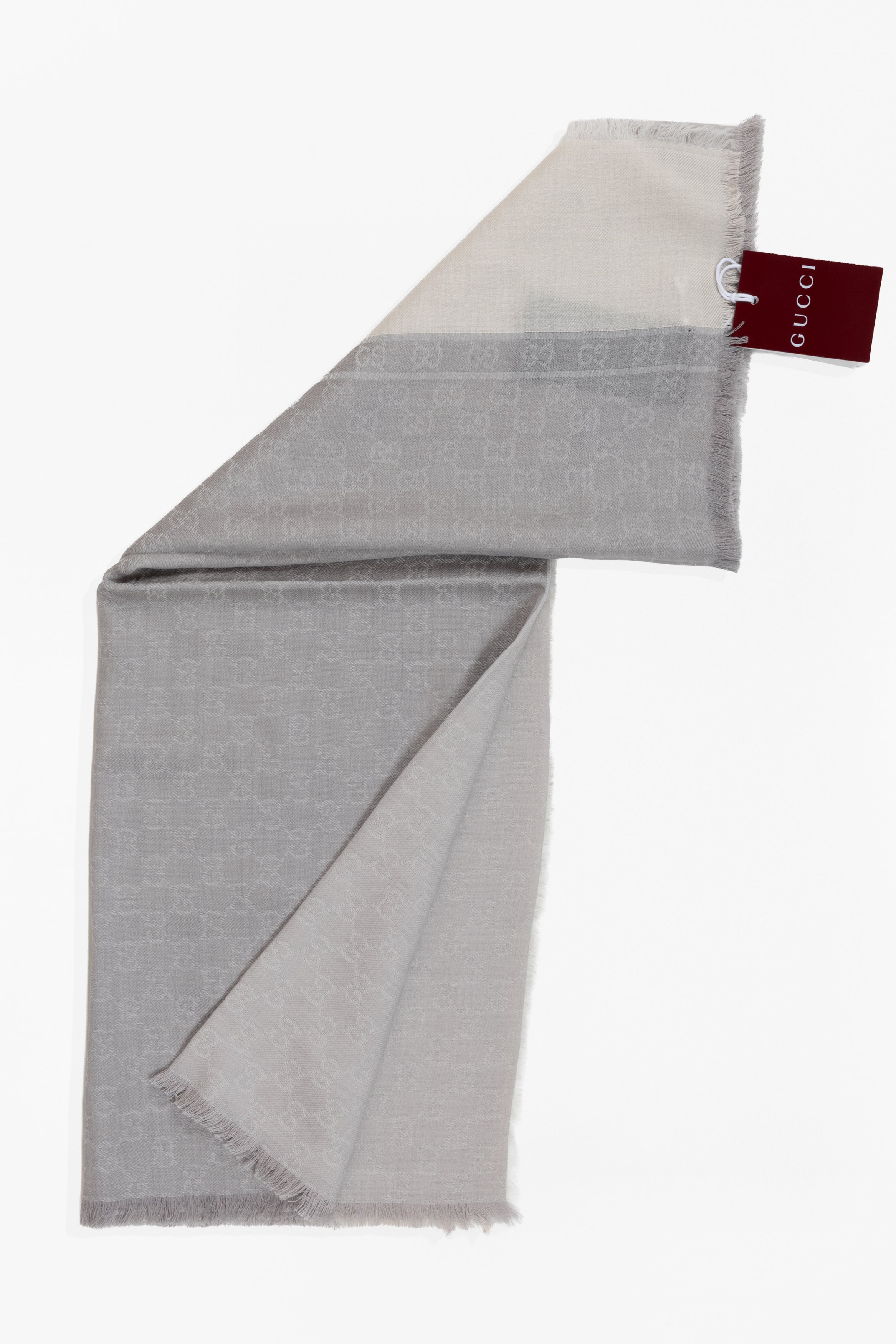 GUCCI STOLA GRIGIA BIANCA 08