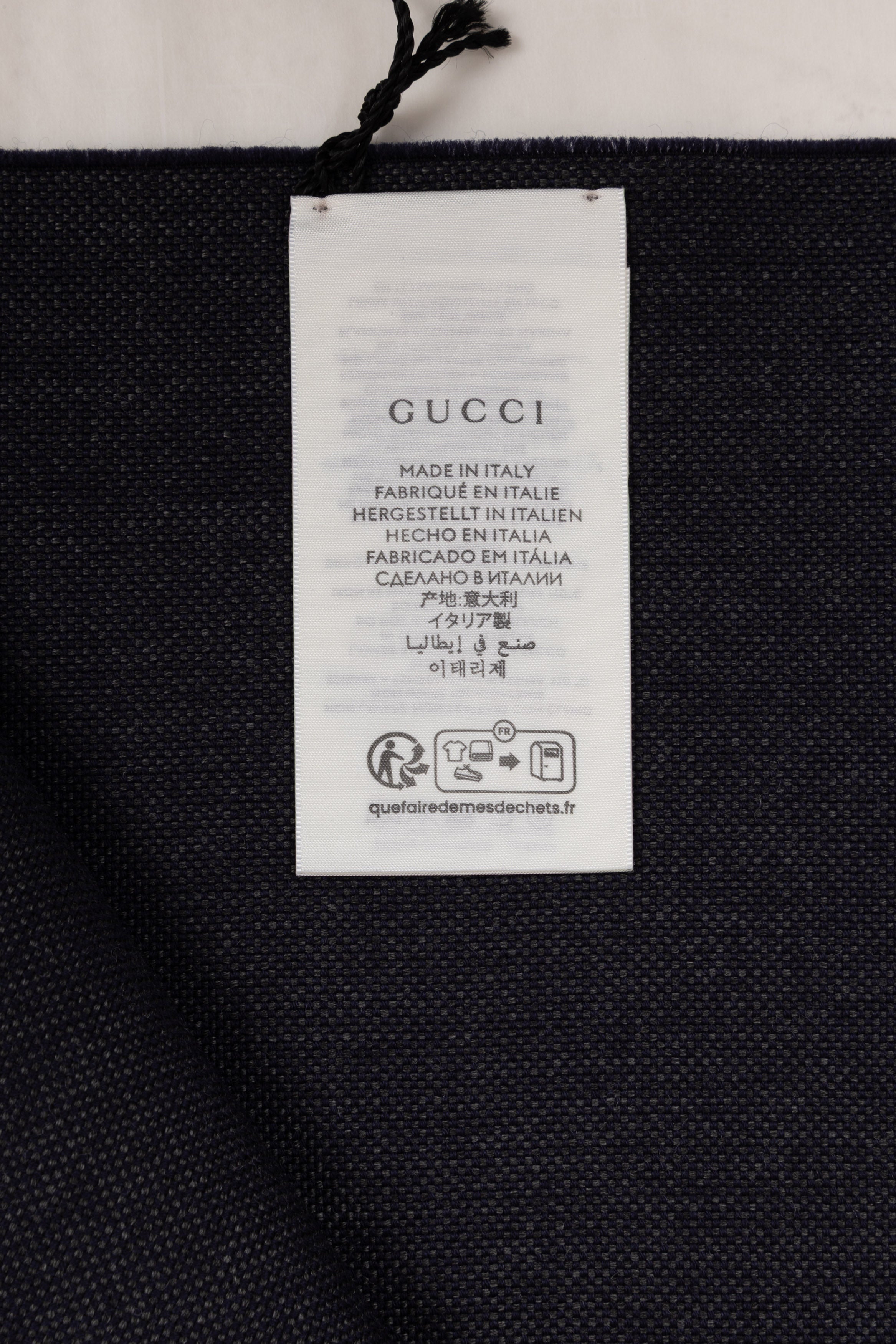 GUCCI STOLA GRIGIA BLU 10