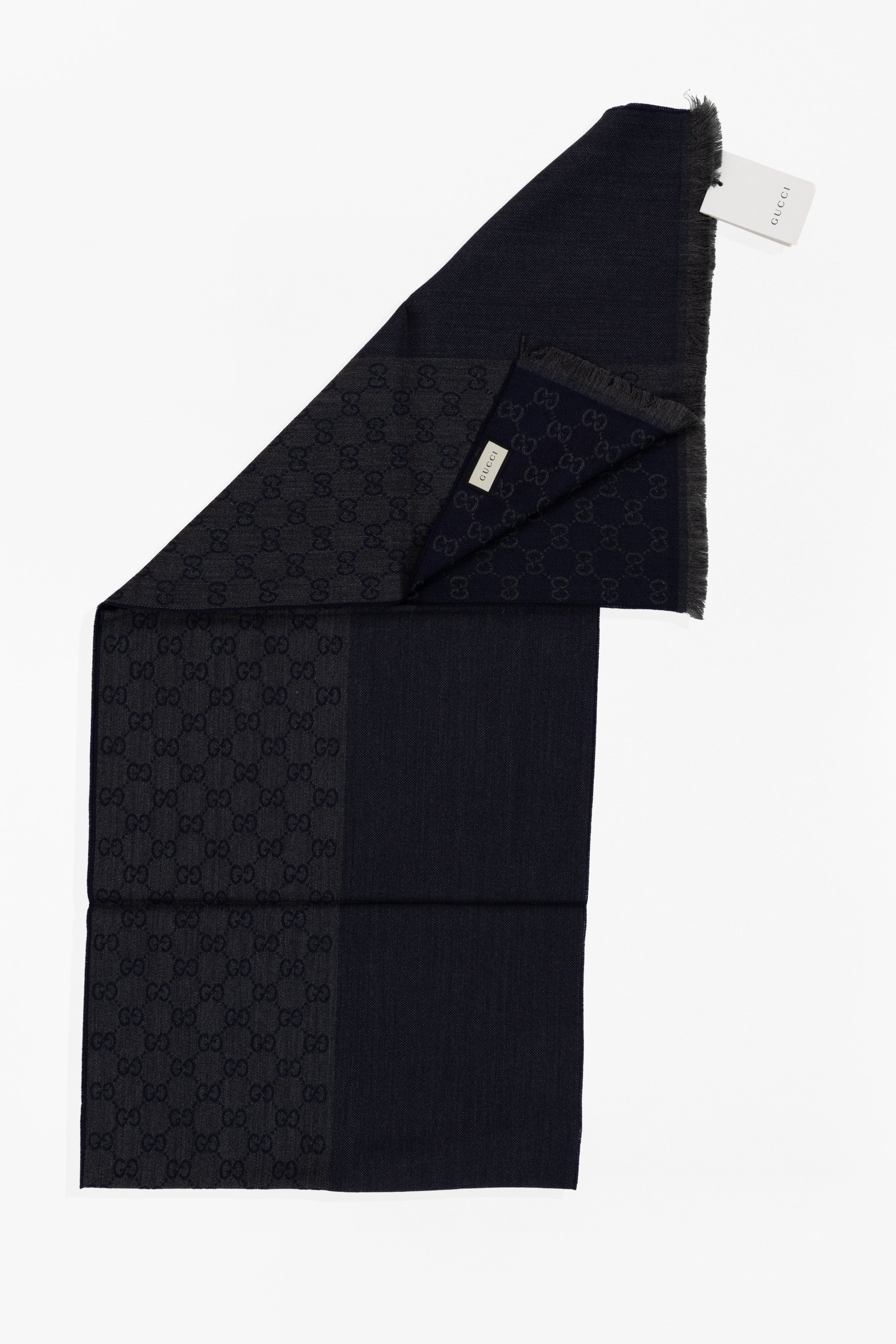 GUCCI STOLA GRIGIA BLU 10