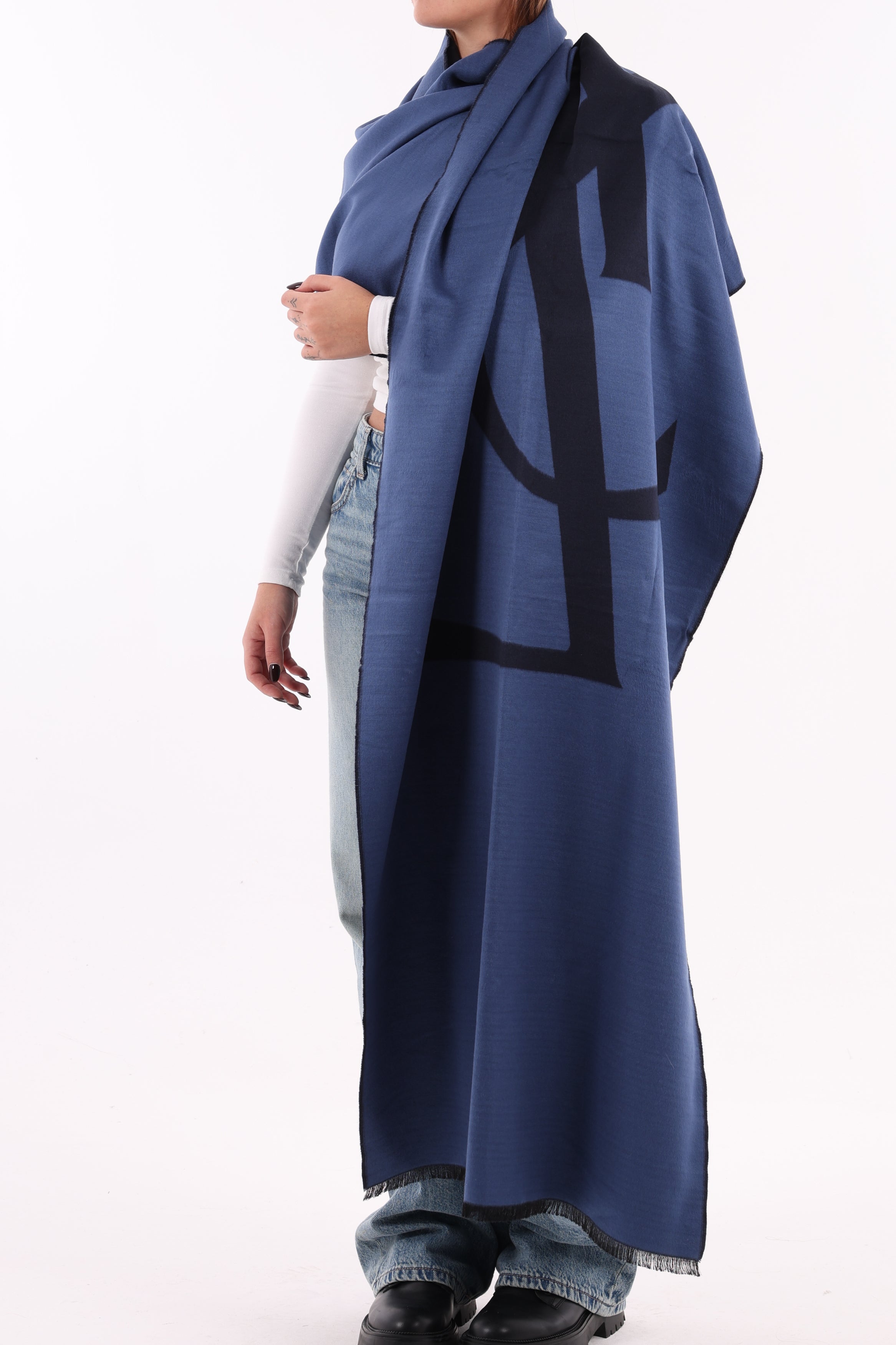 Saint Laurent Big Logo Blu 32