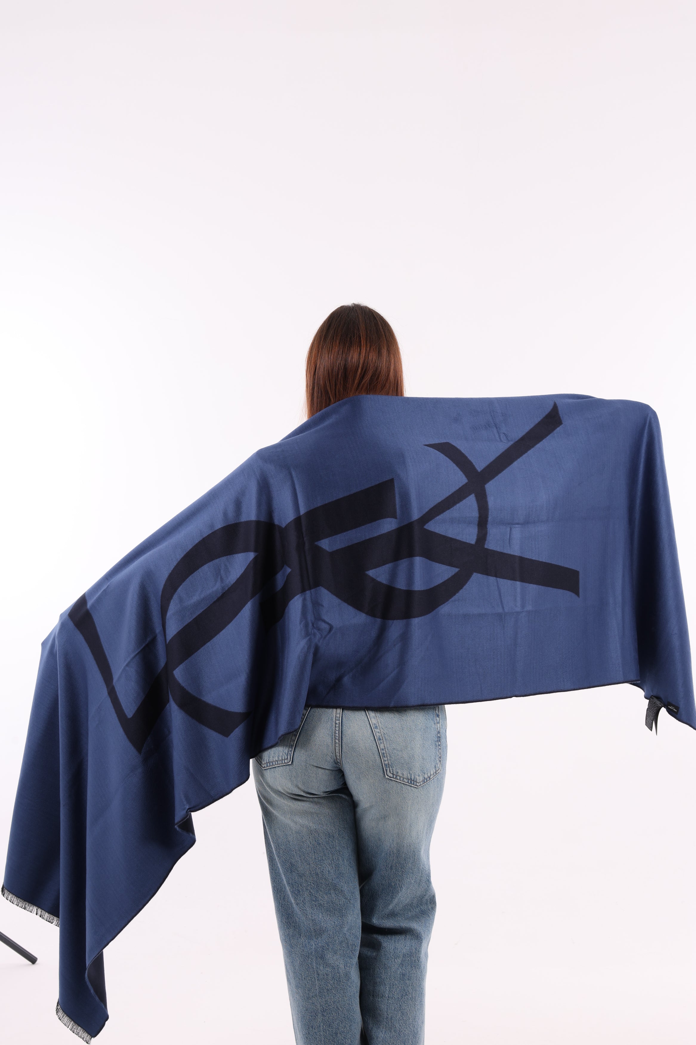 Saint Laurent Big Logo Blu 32