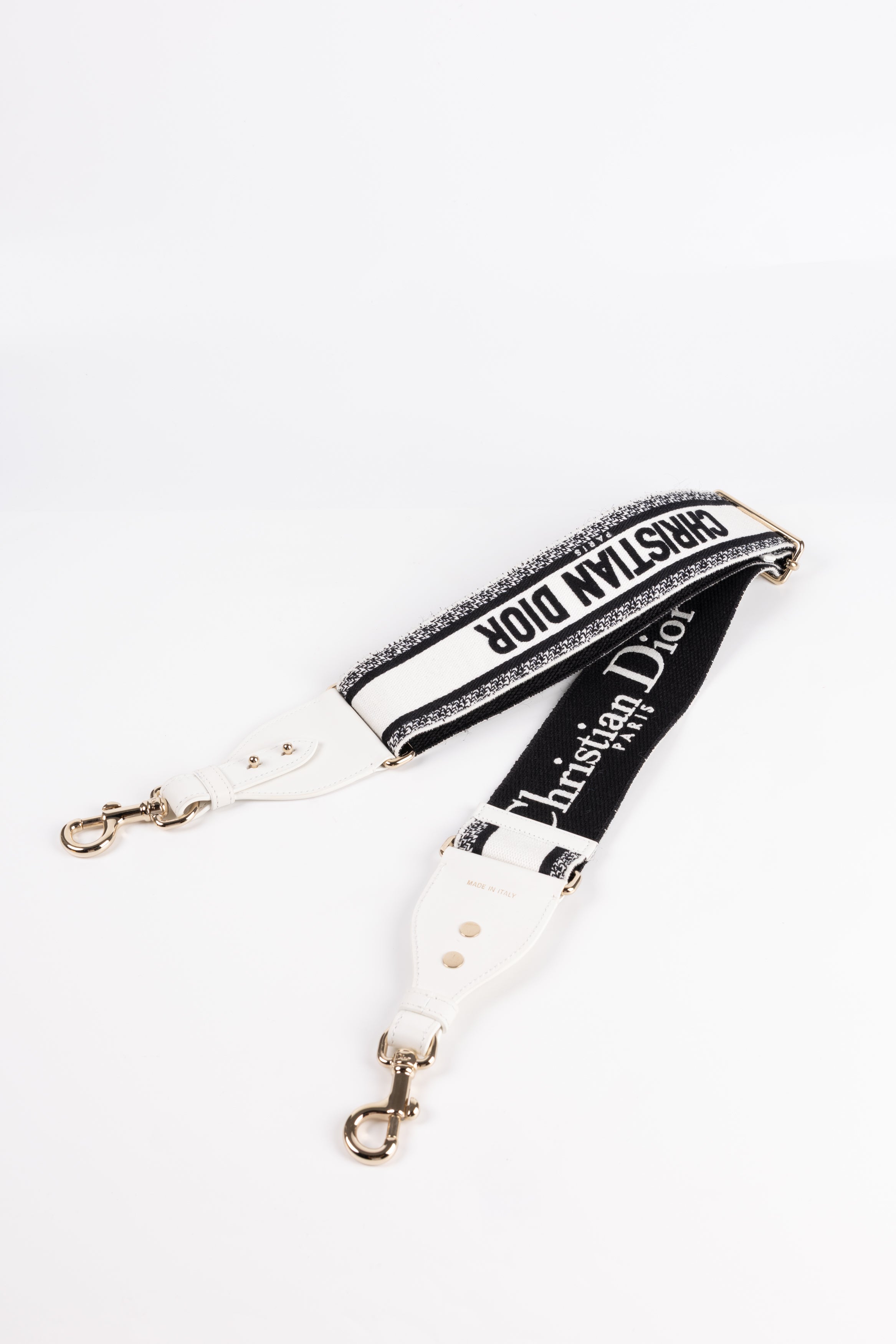 Dior Tracolla Regolabile Nero/Bianco