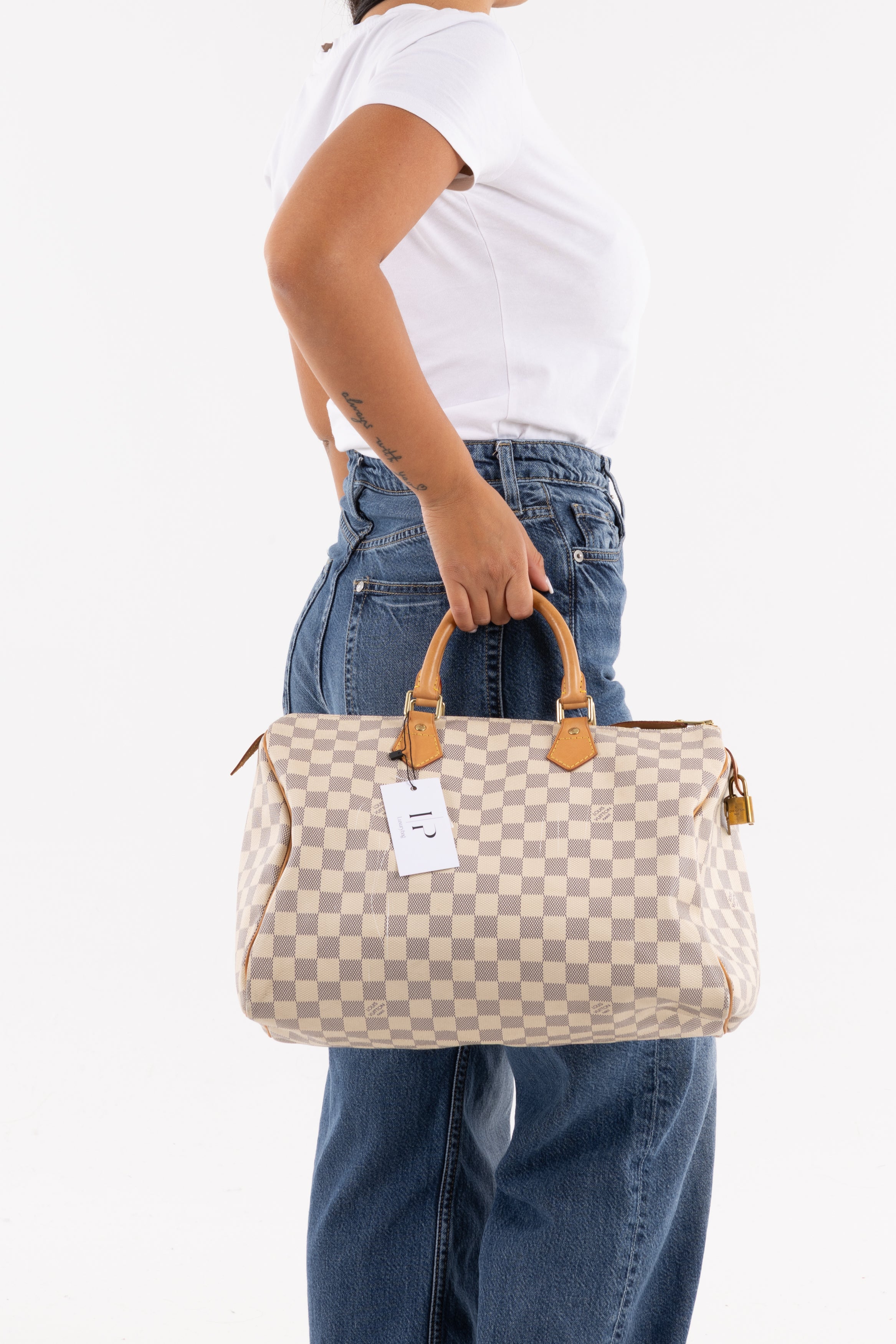 Louis Vuitton Speedy 35 Damier Bianco