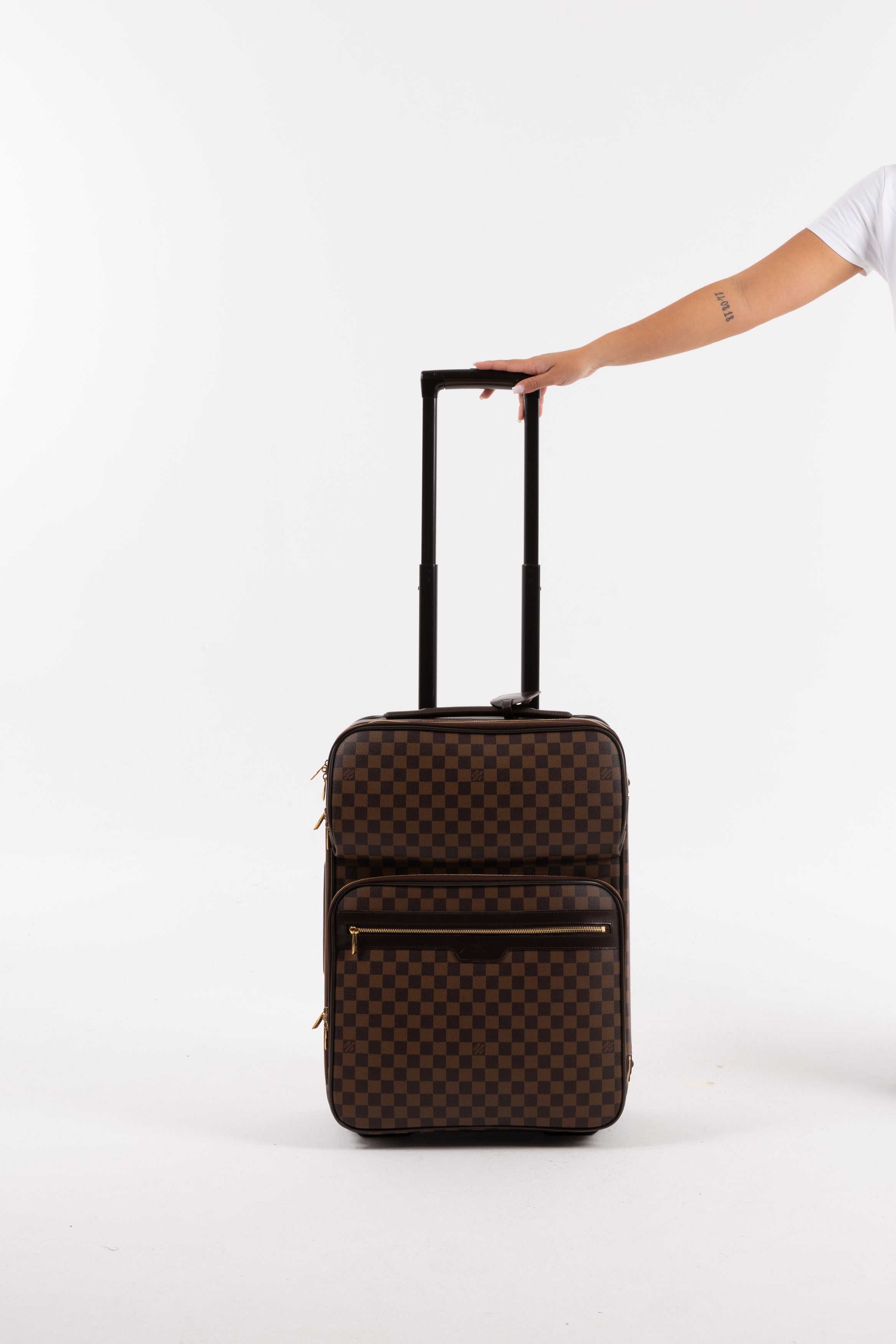Louis Vuitton Pègase 55 business Damier Ebene marrone