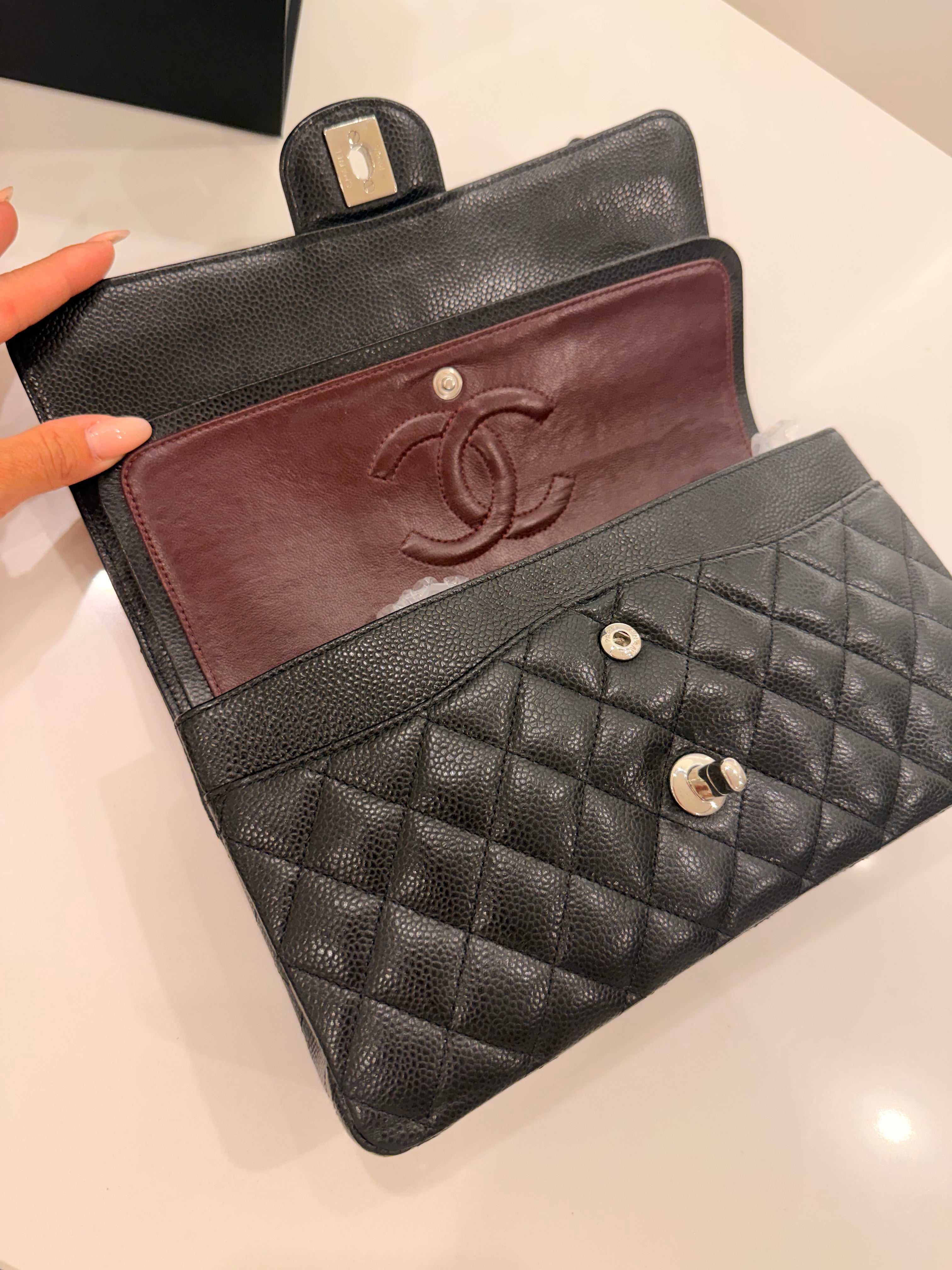 CHANEL 11.12 NERA/ARGENTO CAVIAR