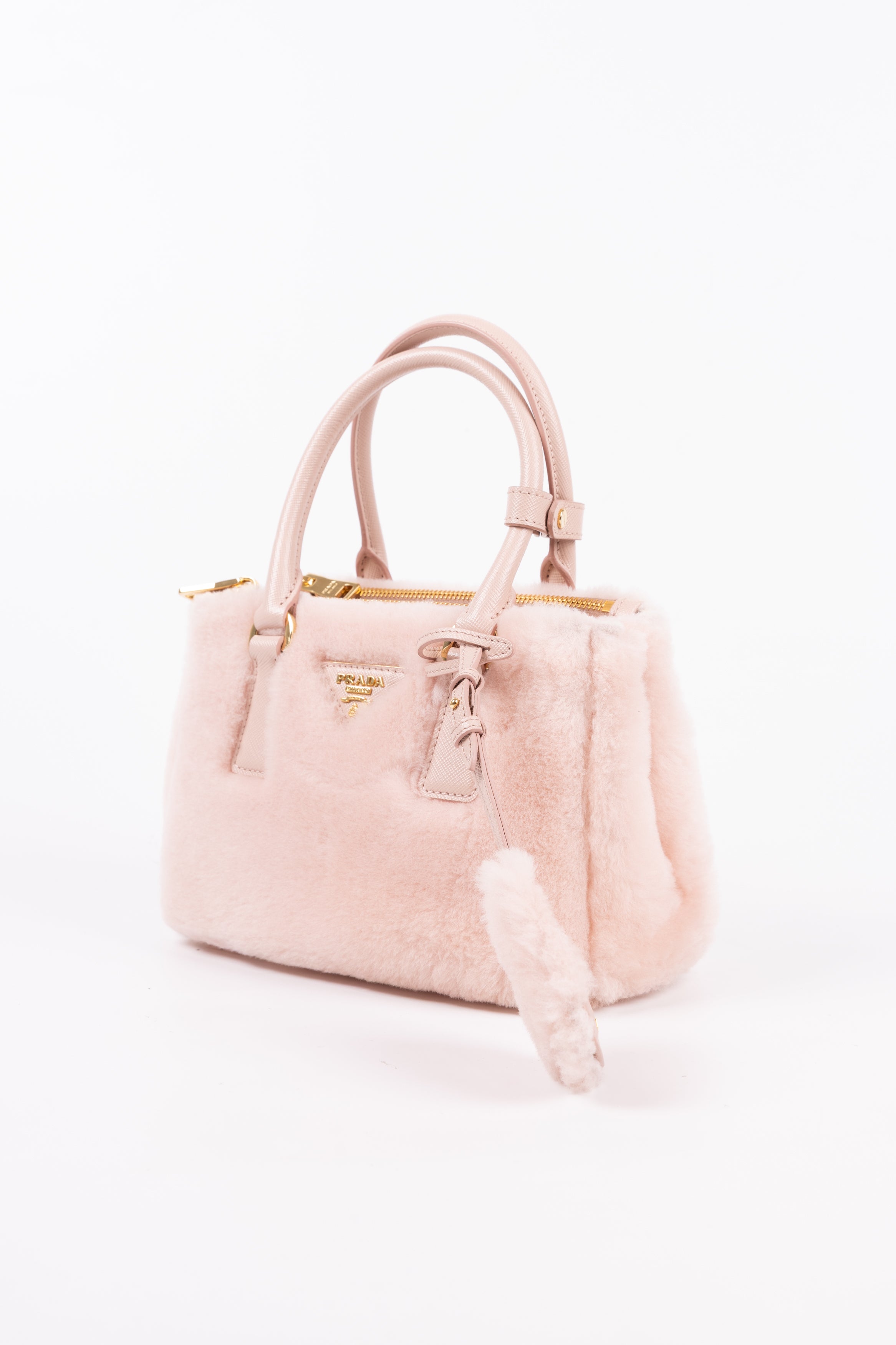 Prada galleria Piccola in montone rosa