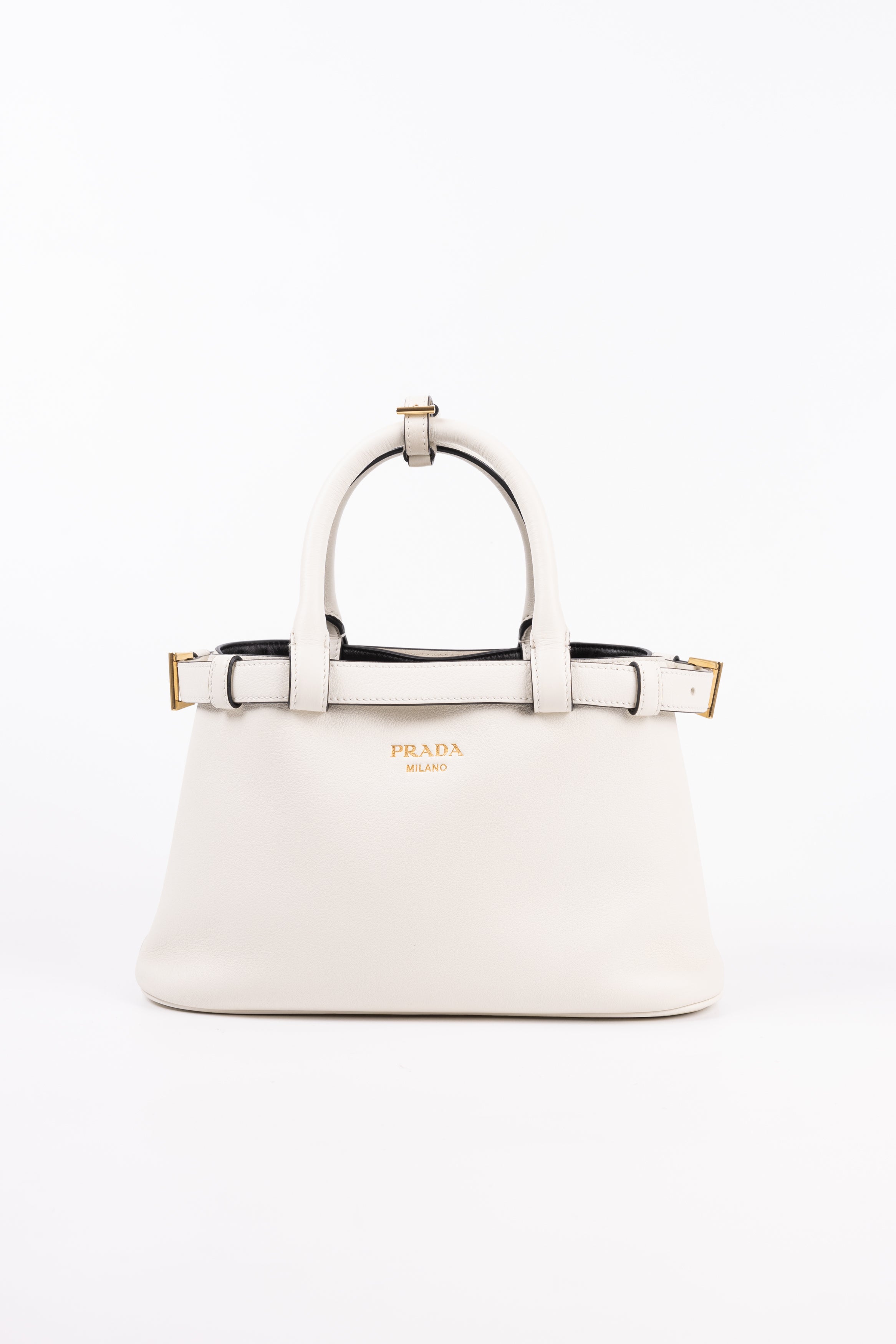 Prada buckle Small Bianco
