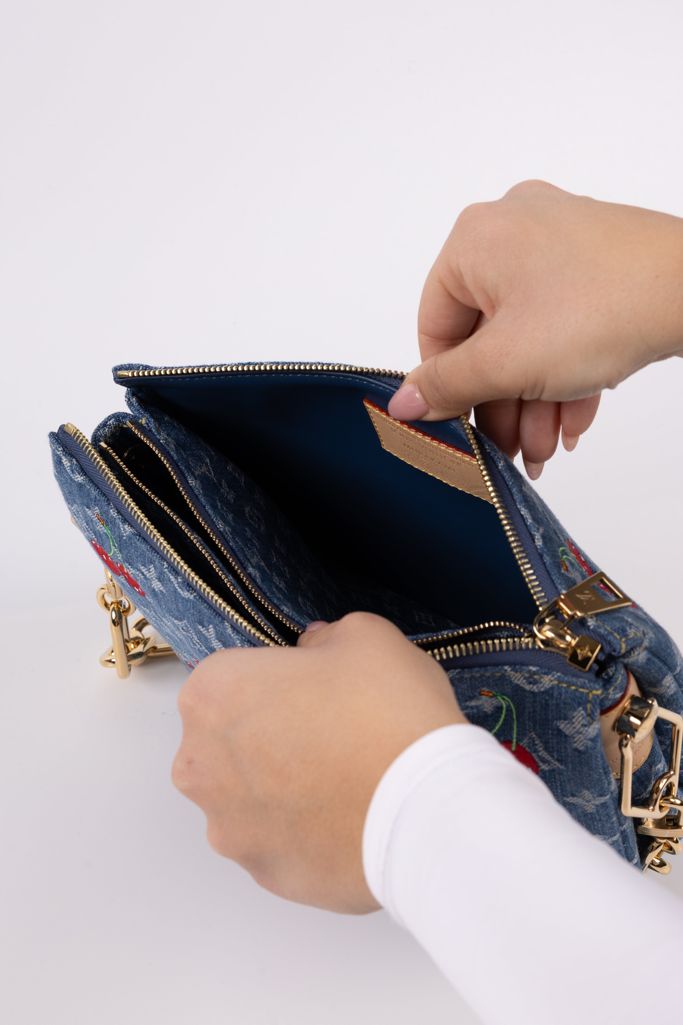 Louis Vuitton Coussin x Murakami in denim