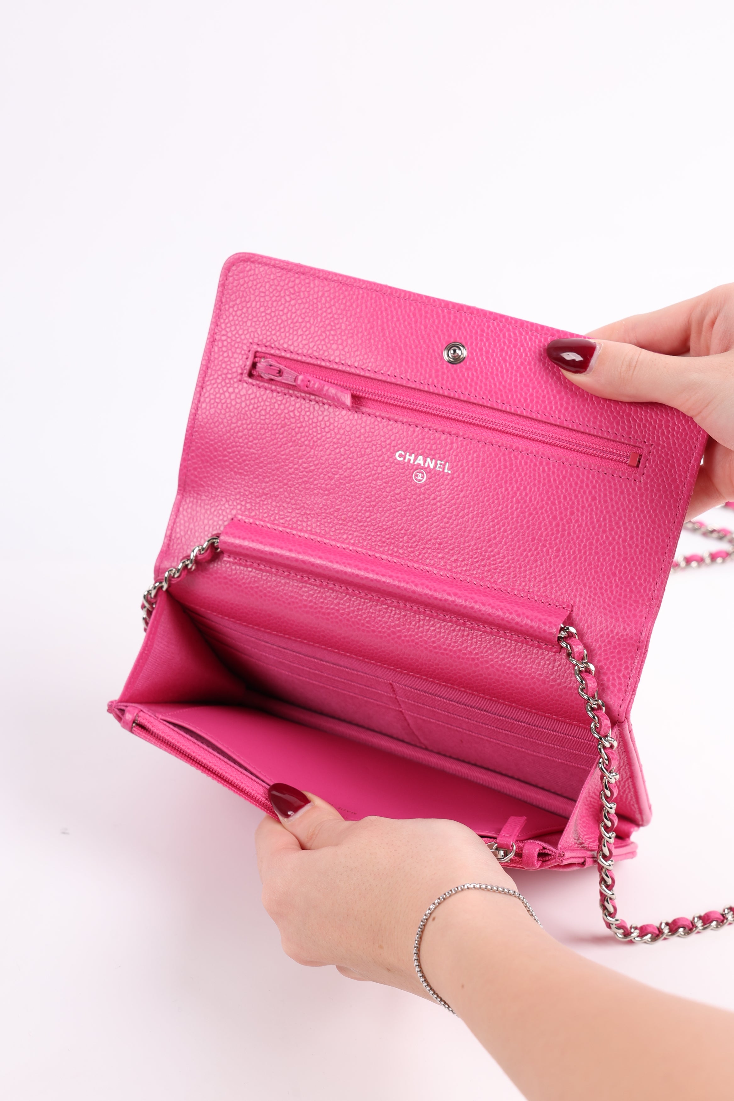 Chanel Wallet on Chain Pink