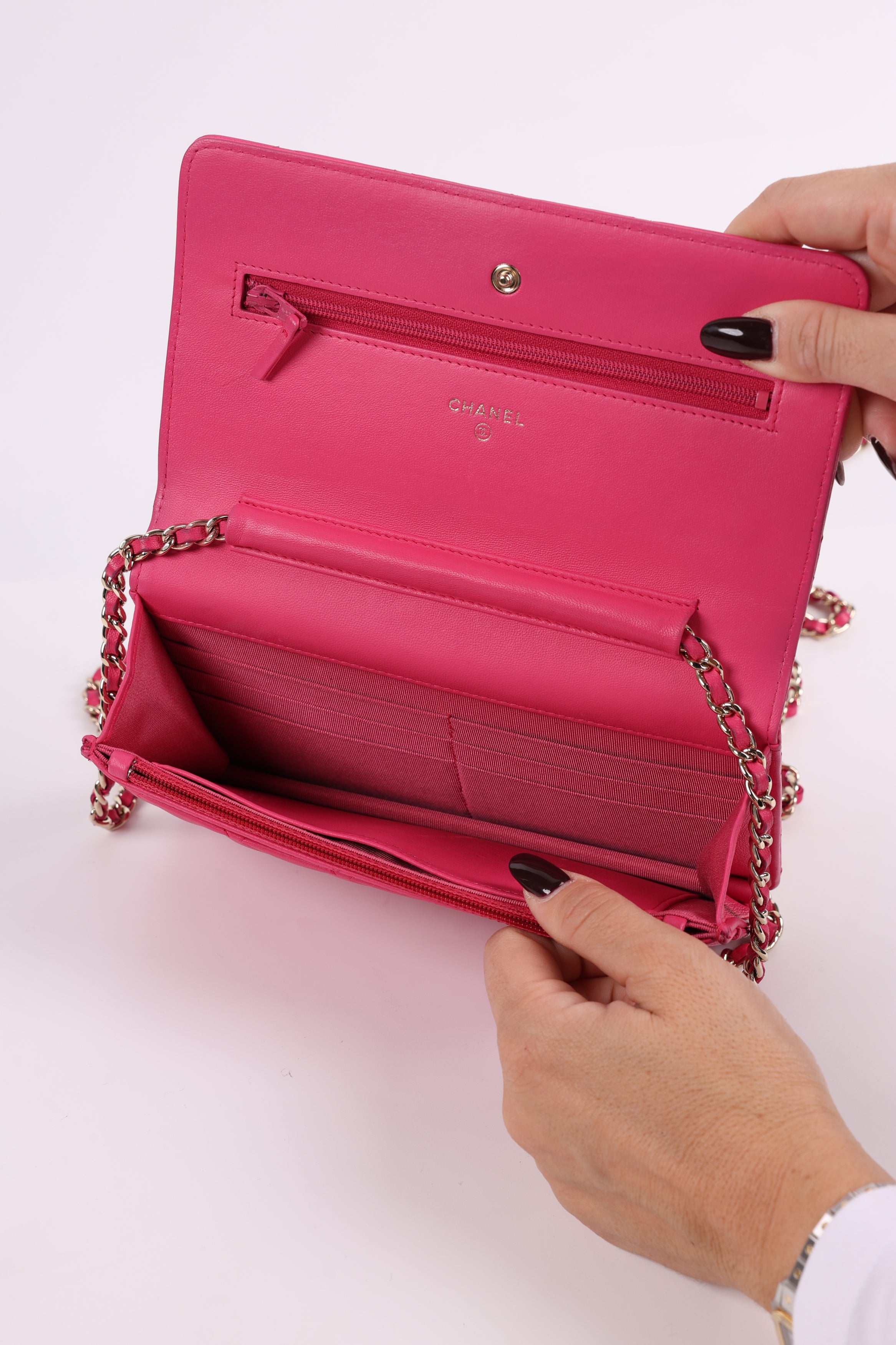 Chanel Wallet Lambskin Pink