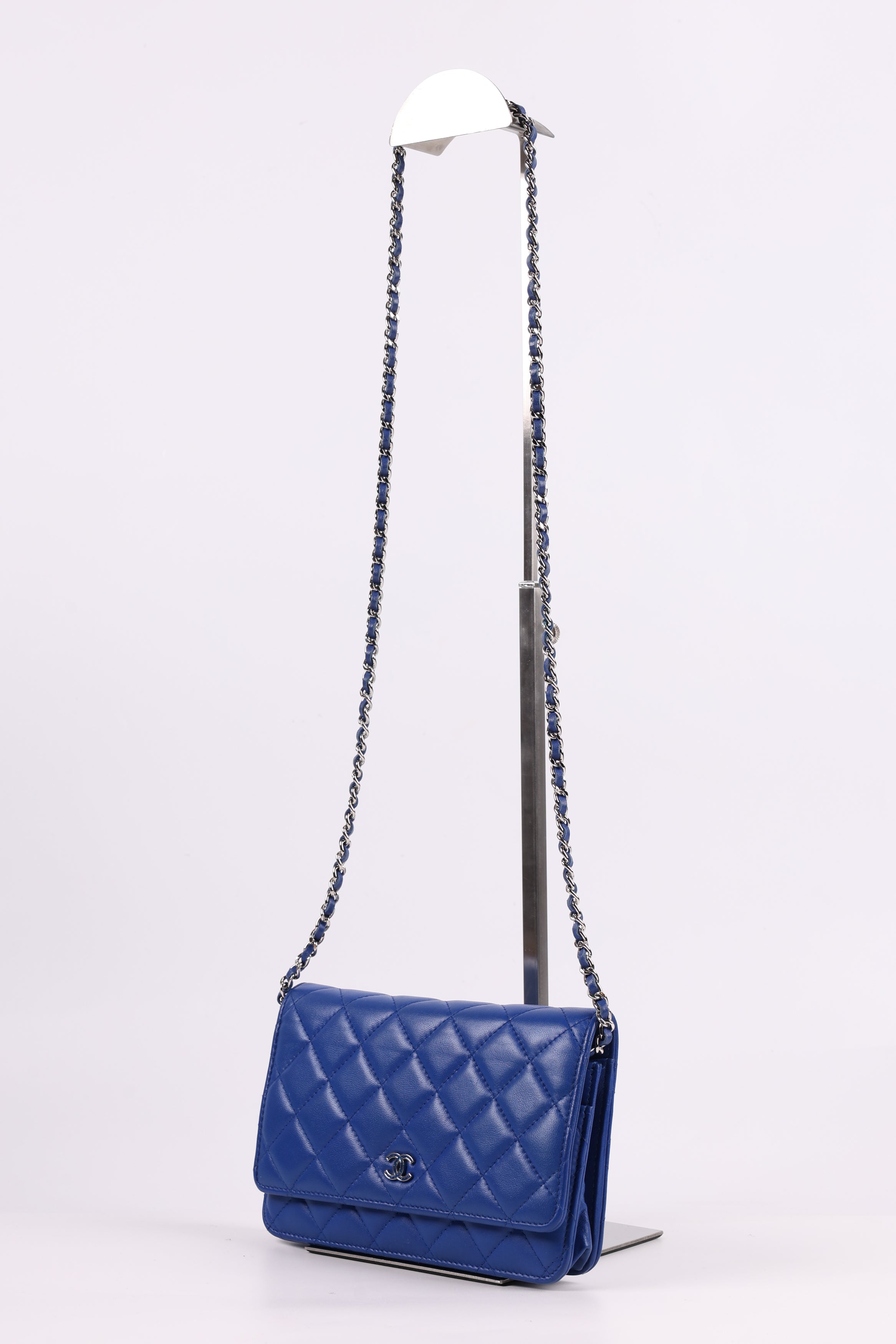 Chanel Wallet on Chain Blue