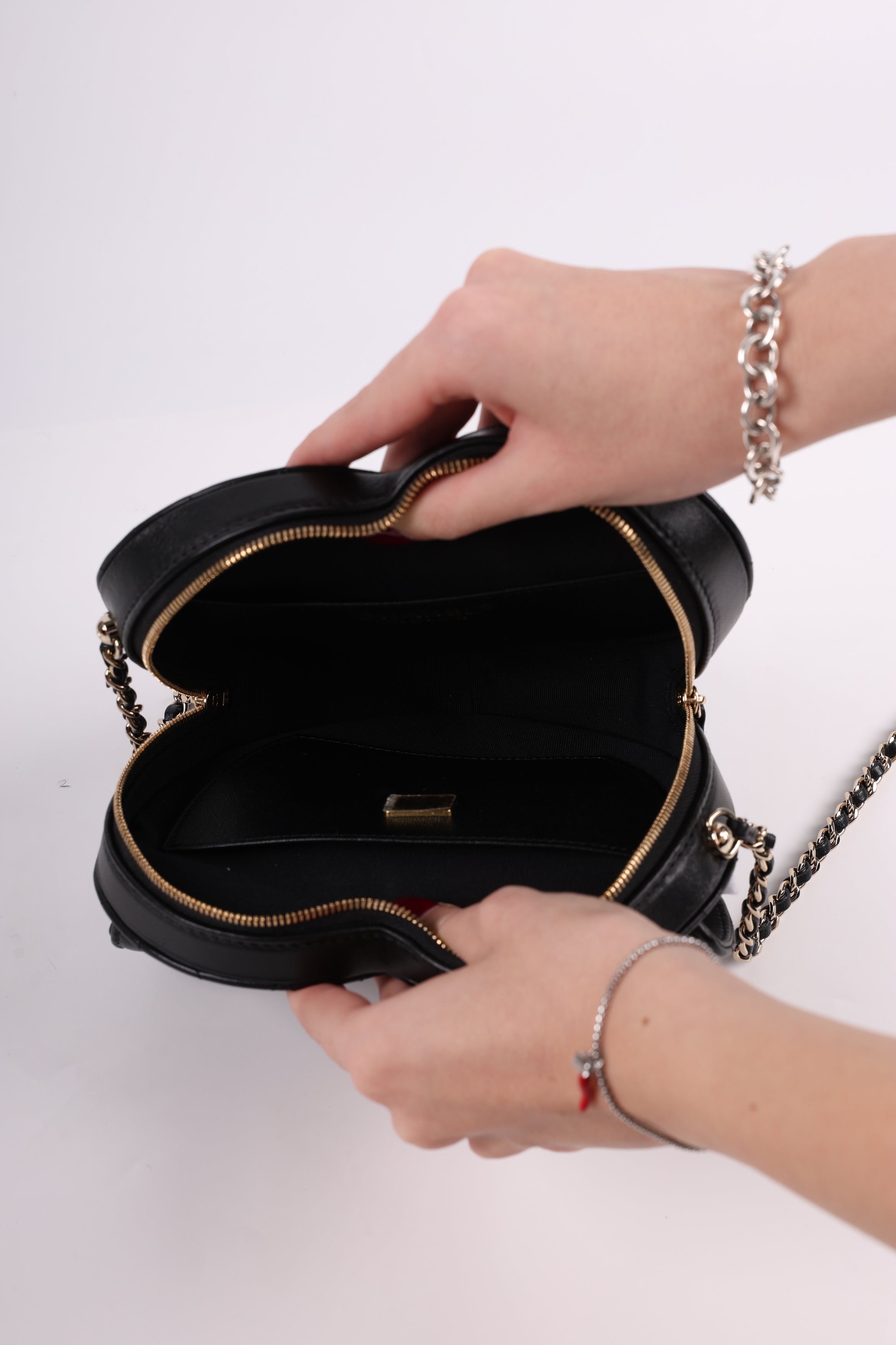 Chanel Heart Bag Black