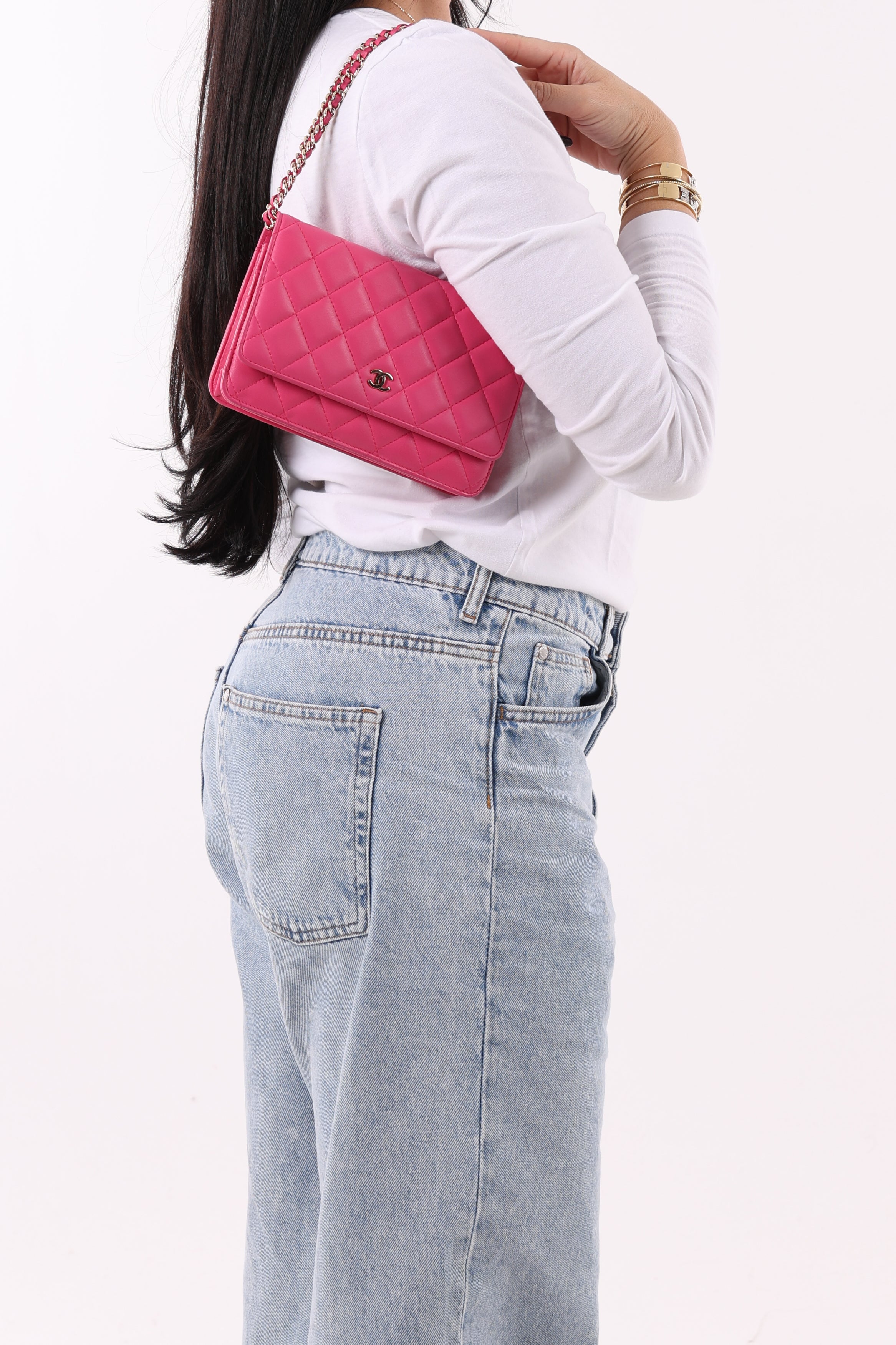 Chanel Wallet Lambskin Pink