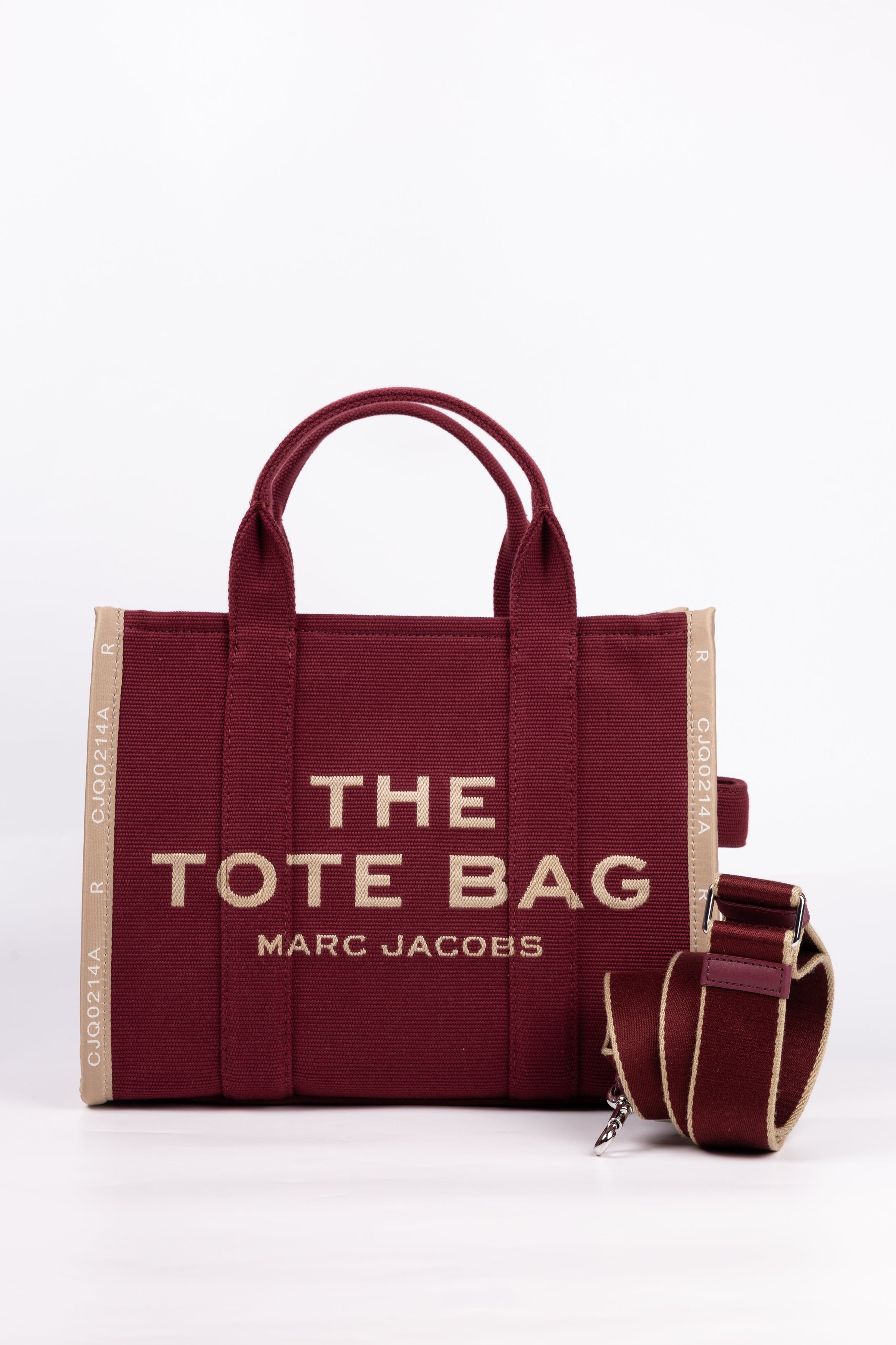Marc Jacobs The Tote Bag Media Bordeaux in Tela
