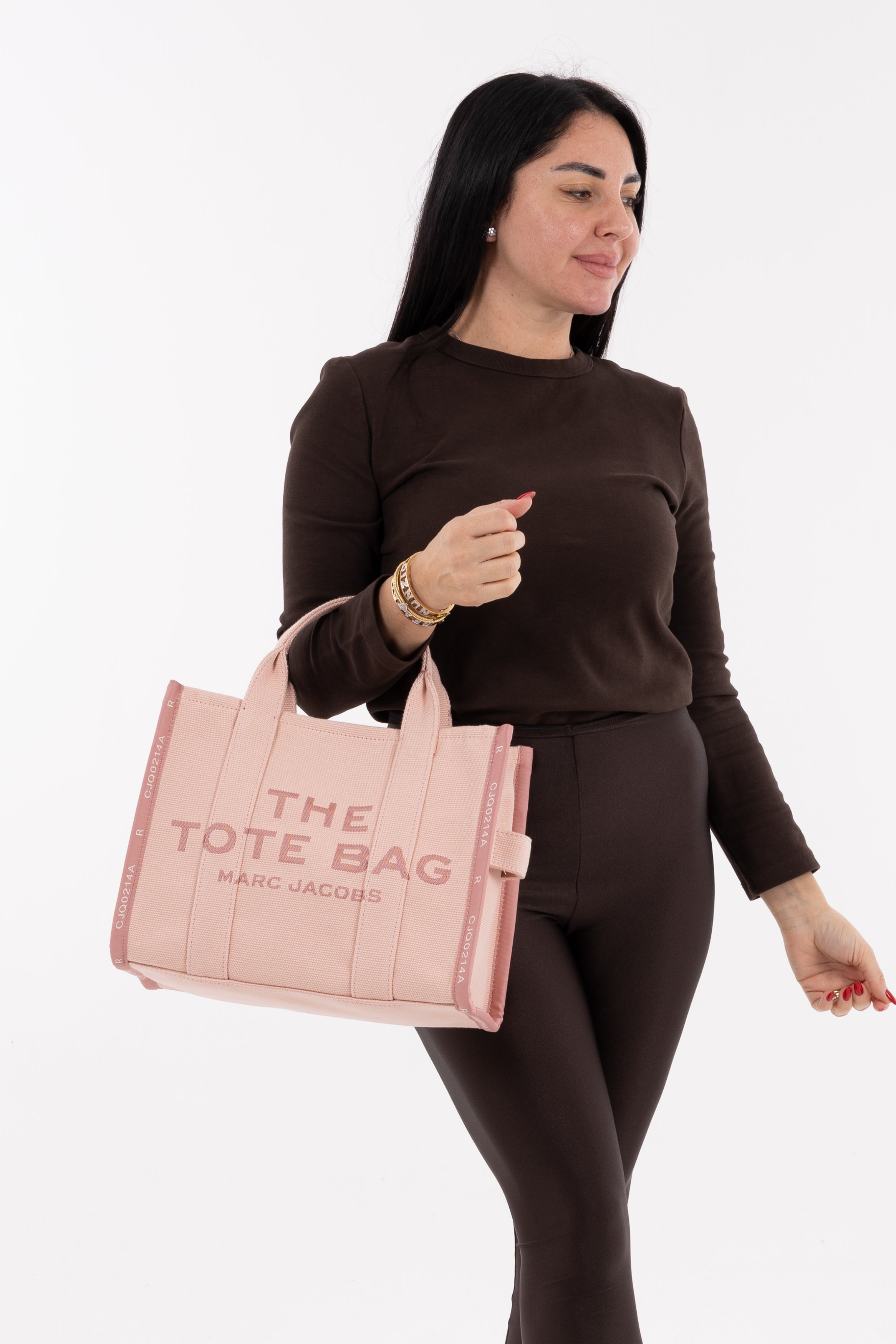 Marc Jacobs The Tote Bag Media Rosa in Tela