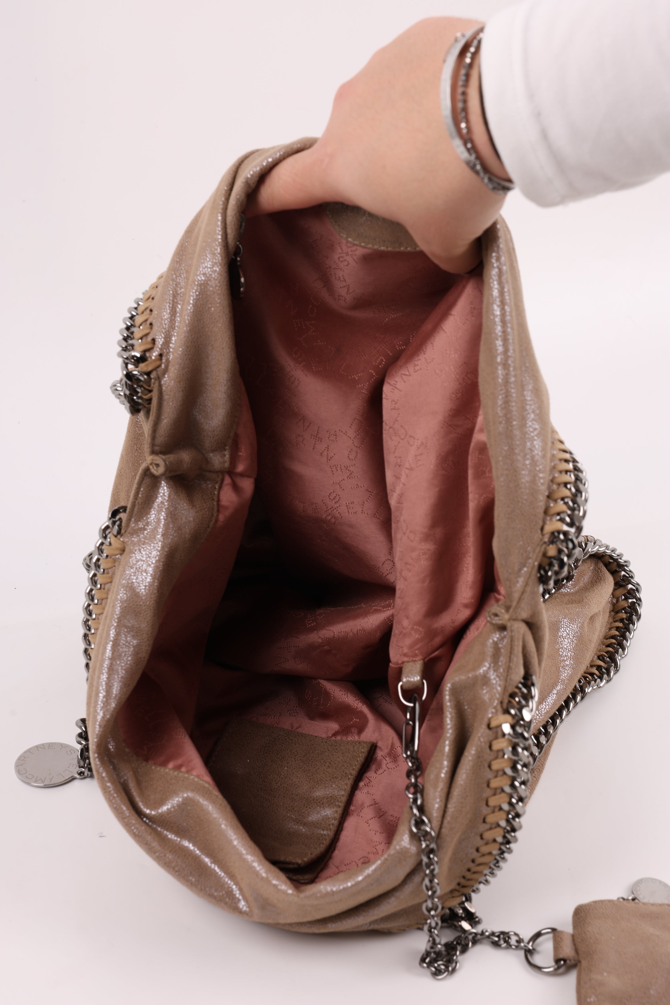 Stella McCarteny Over Tote 2 Catene Tortora