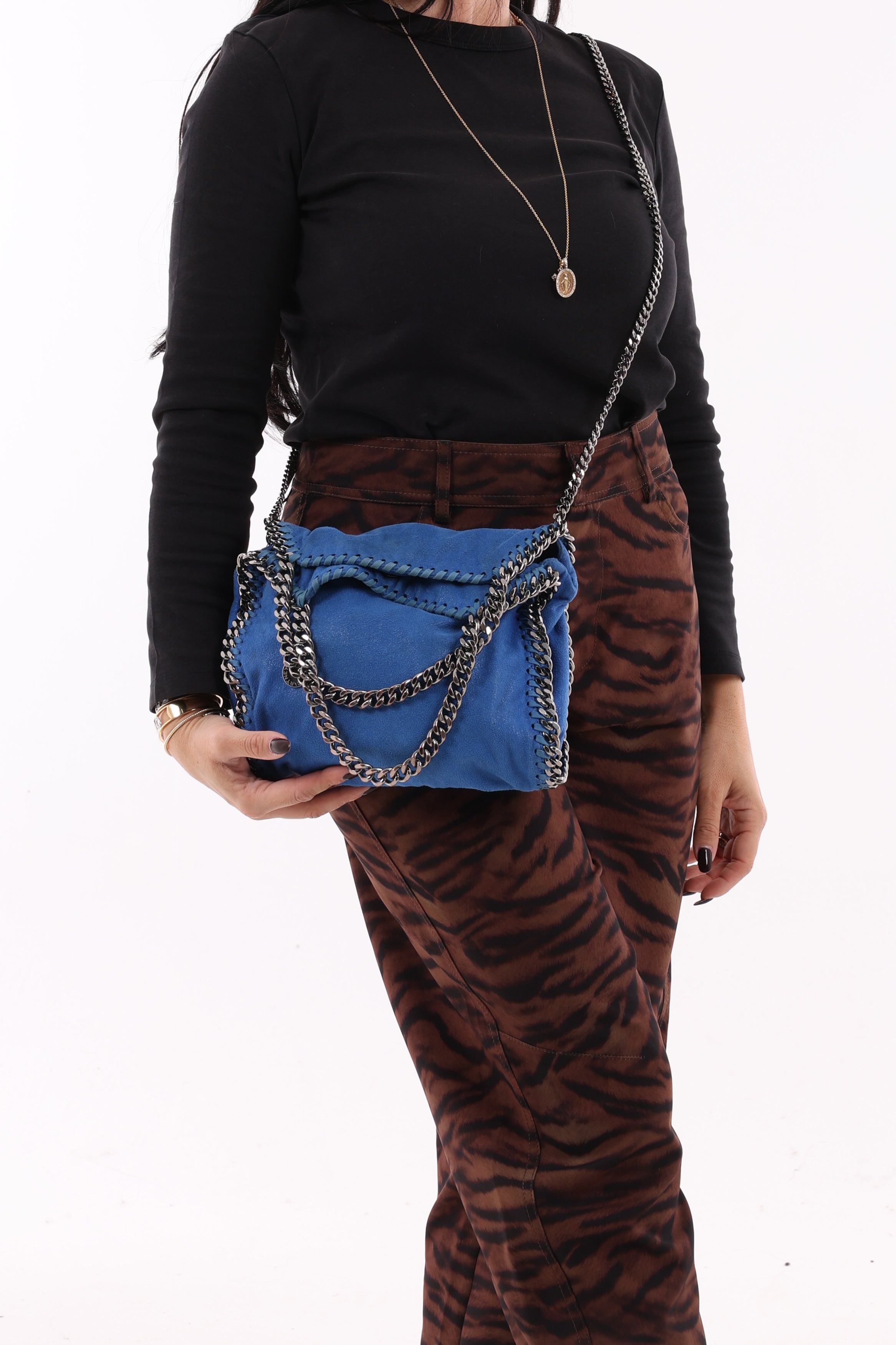 Stella McCartney Mini 3 Catene Blue Eletric