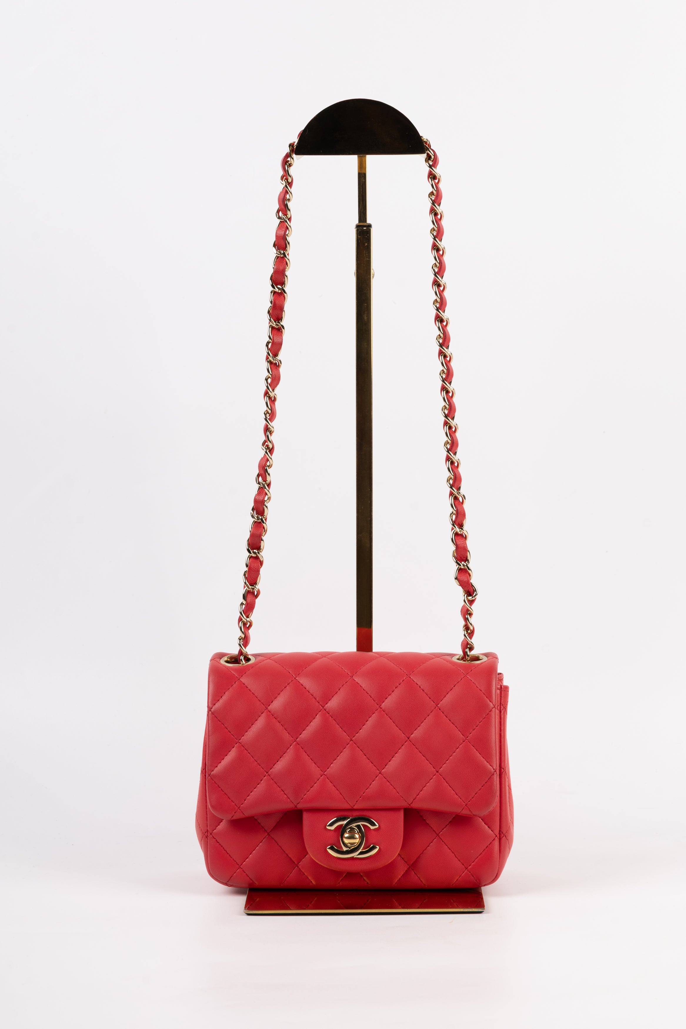 Chanel Mini Square Rosso Fragola