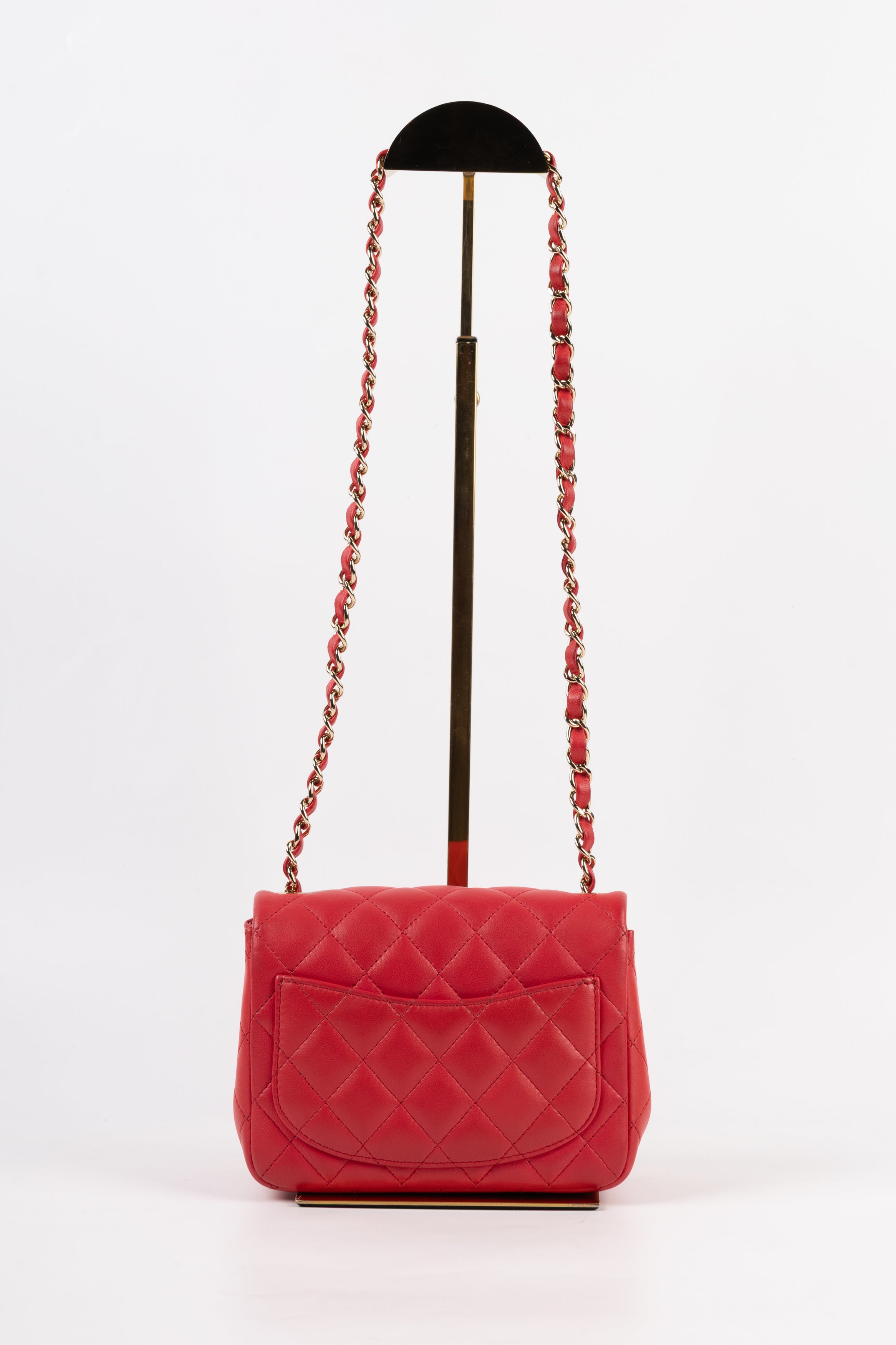 Chanel Mini Square Rosso Fragola