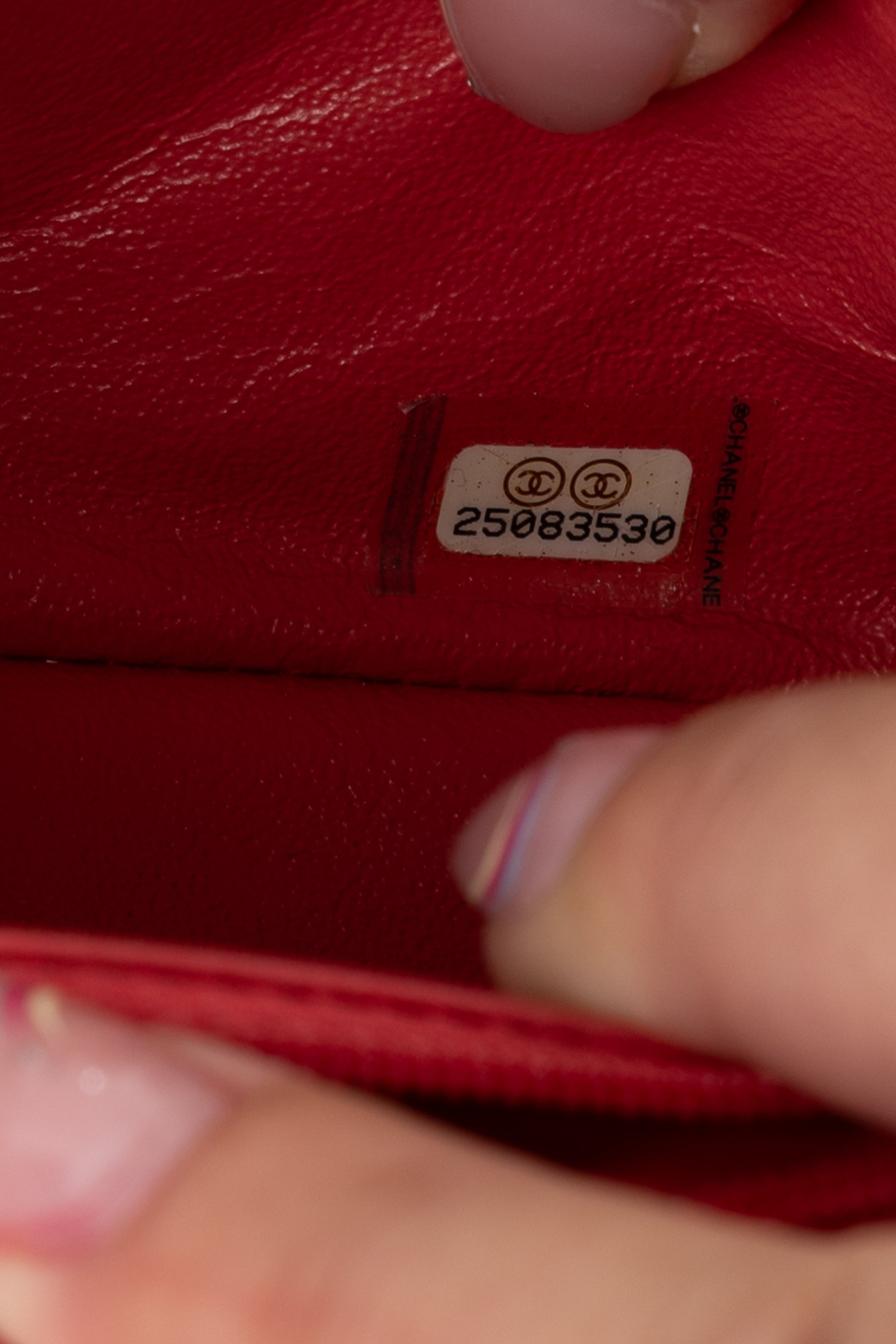 Chanel Mini Square Rosso Fragola