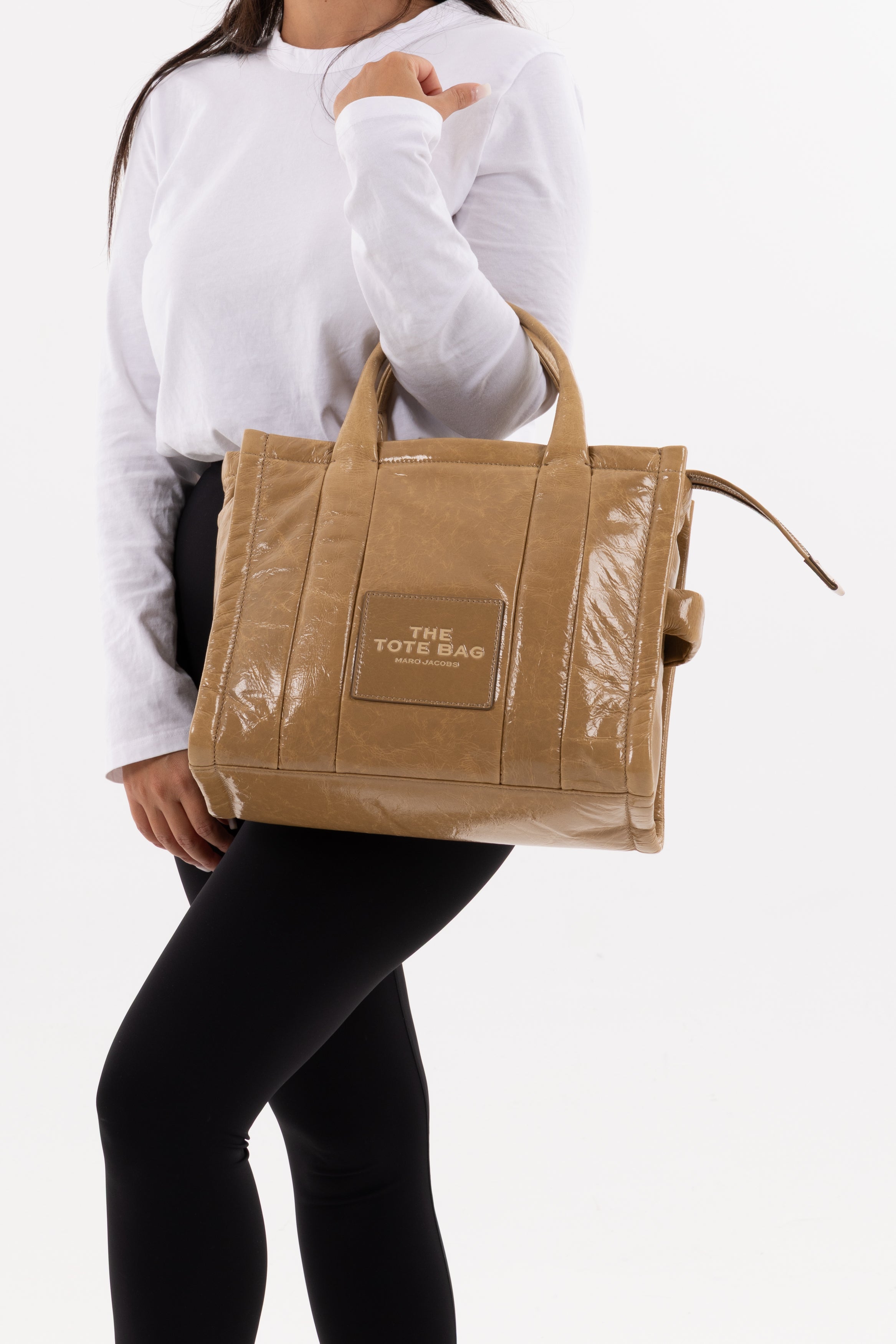 Marc Jacobs Tote Bag Grande In pelle Beige