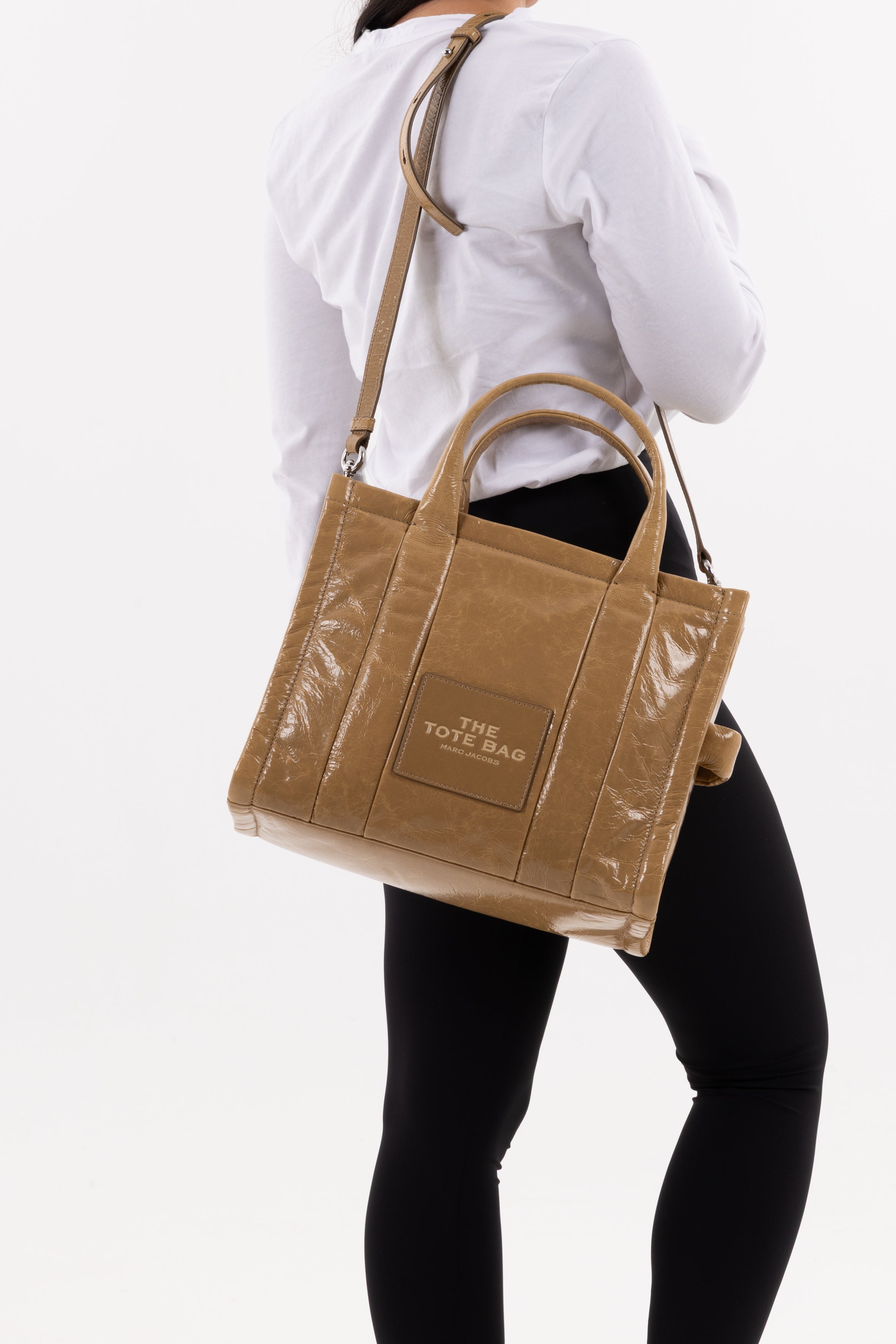 Marc Jacobs Tote Bag Grande In pelle Beige