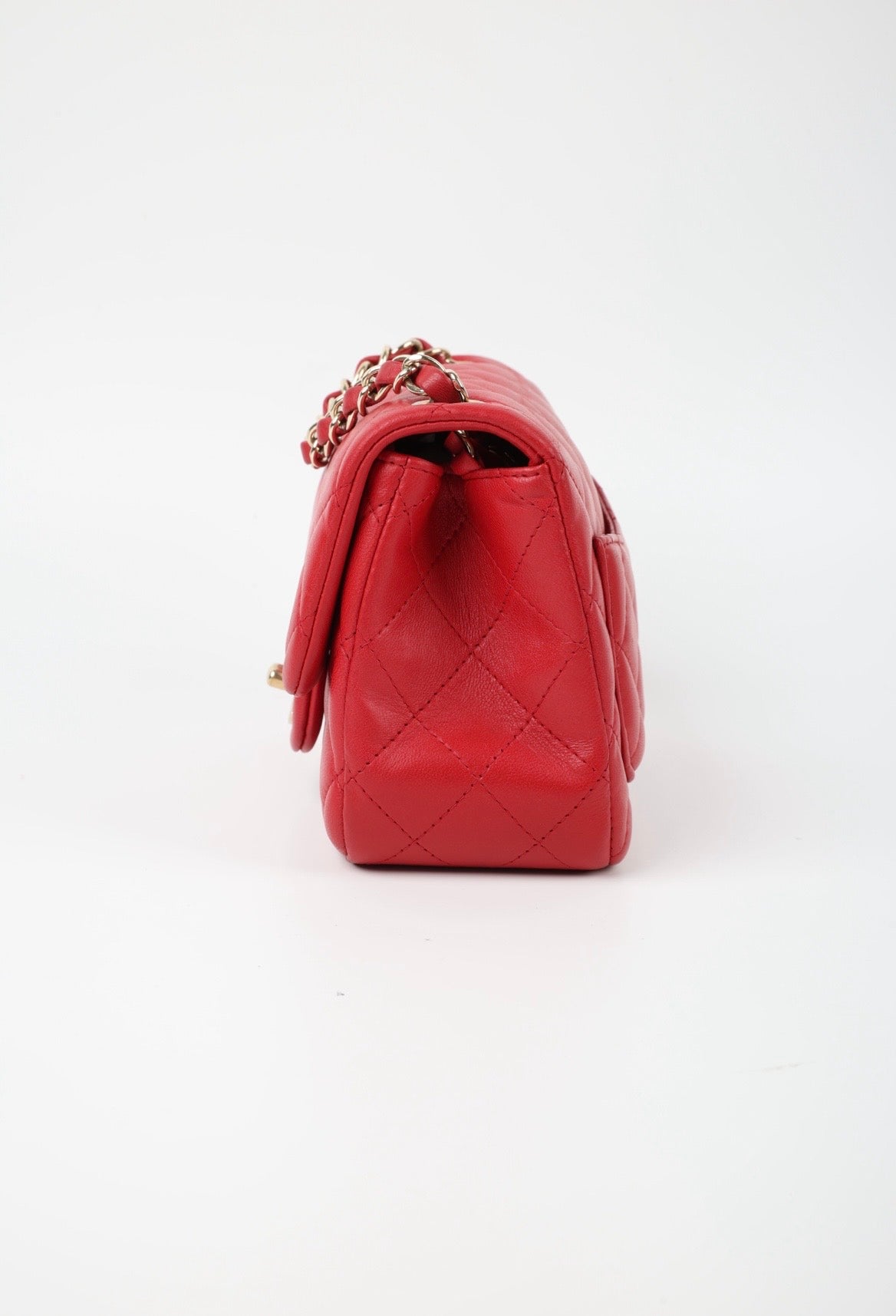 CHANEL MINI SQUARE ROSSA/ORO