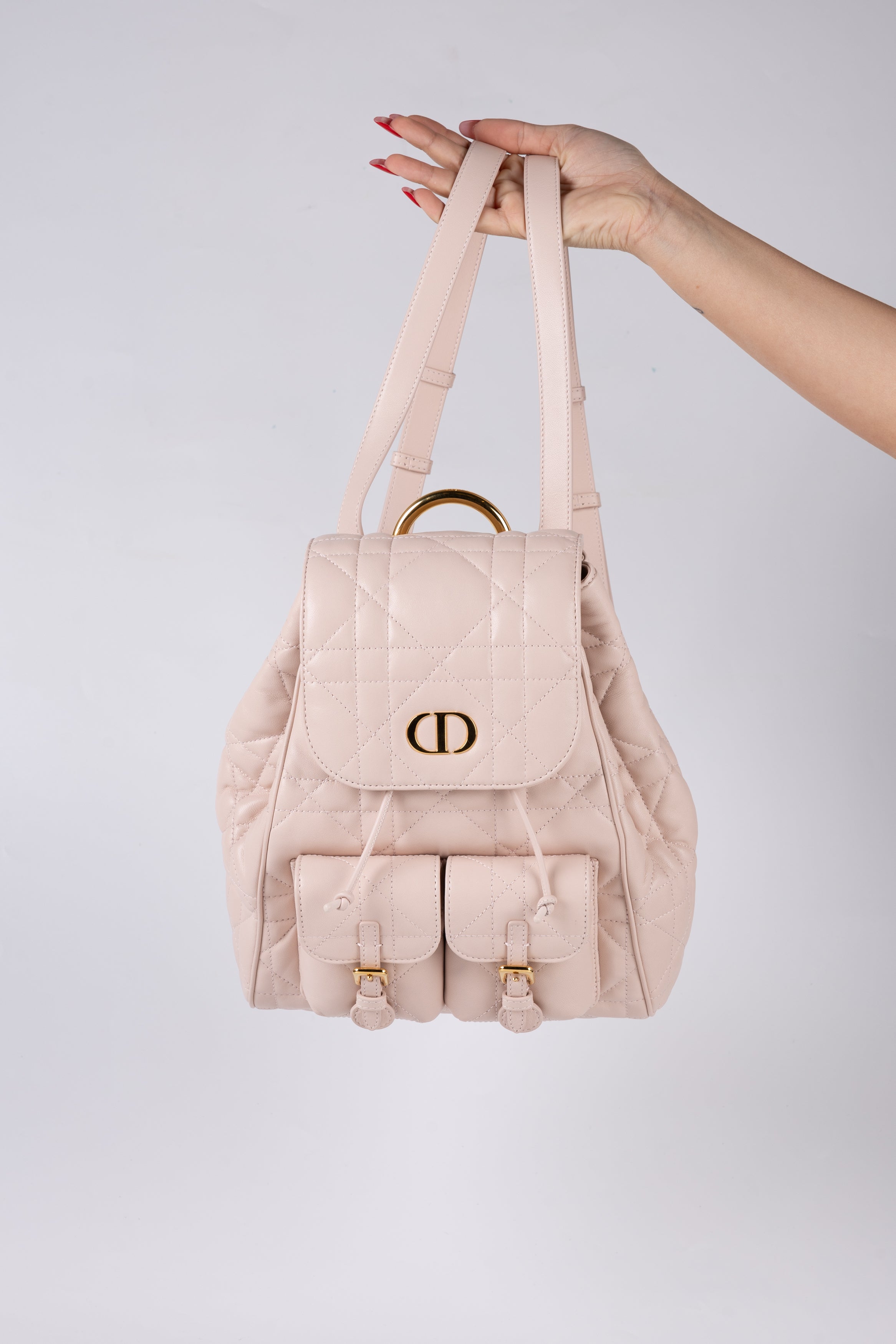 Dior Zaino Caro Medio Rosa Cipria