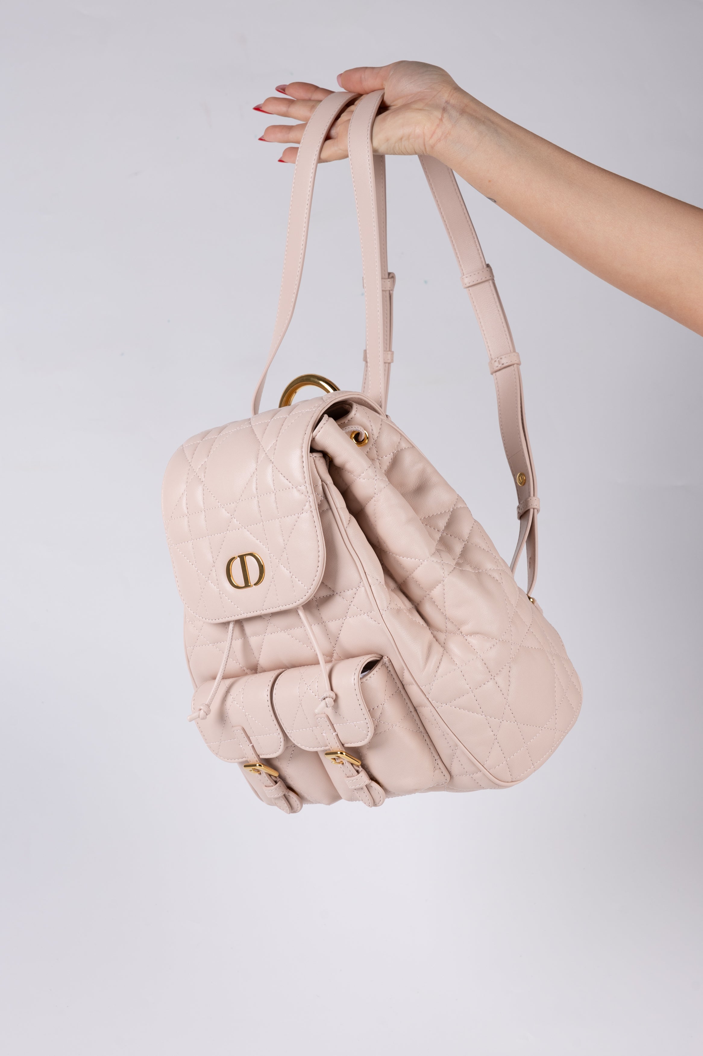 Dior Zaino Caro Medio Rosa Cipria