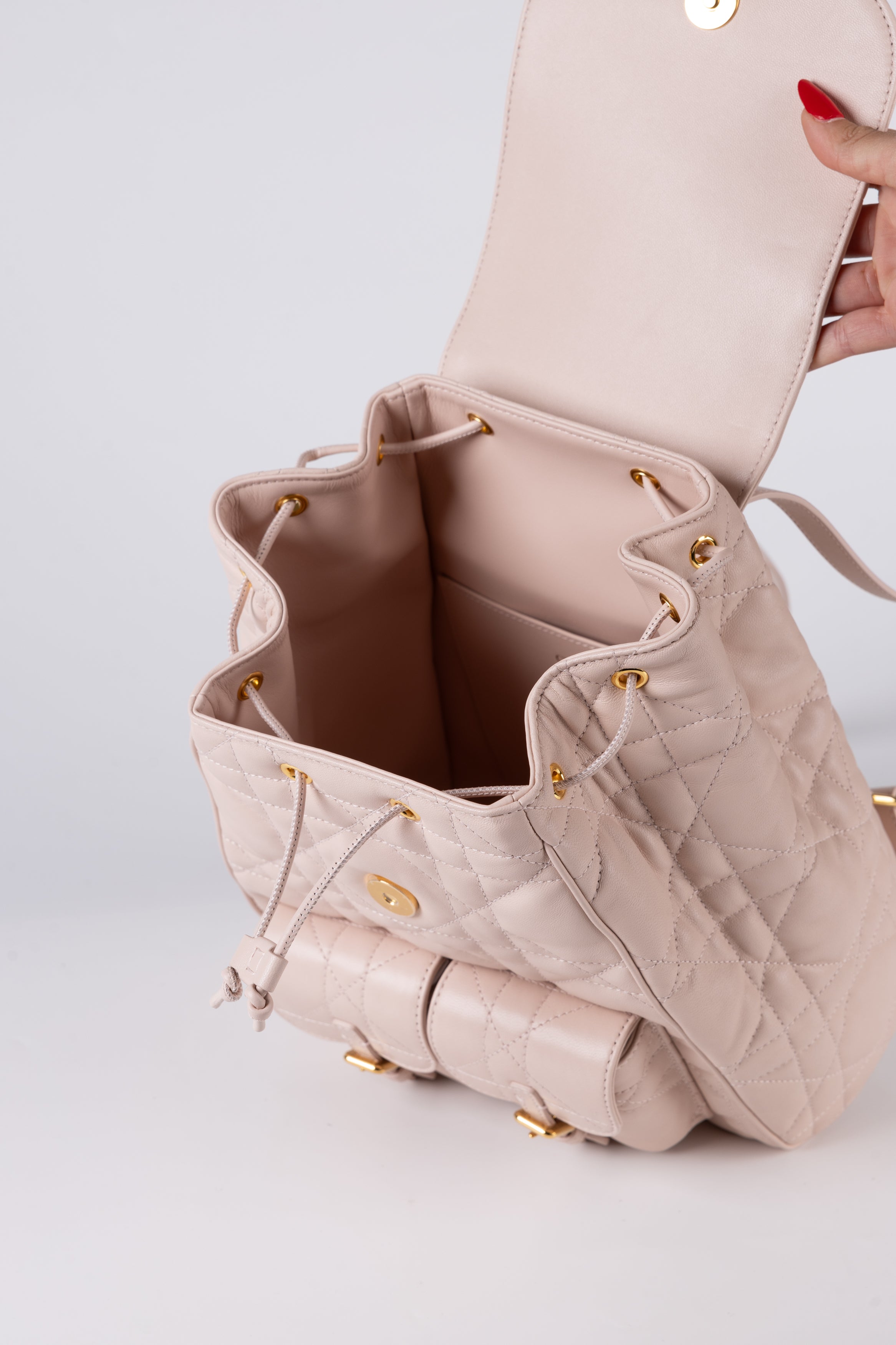 Dior Zaino Caro Medio Rosa Cipria