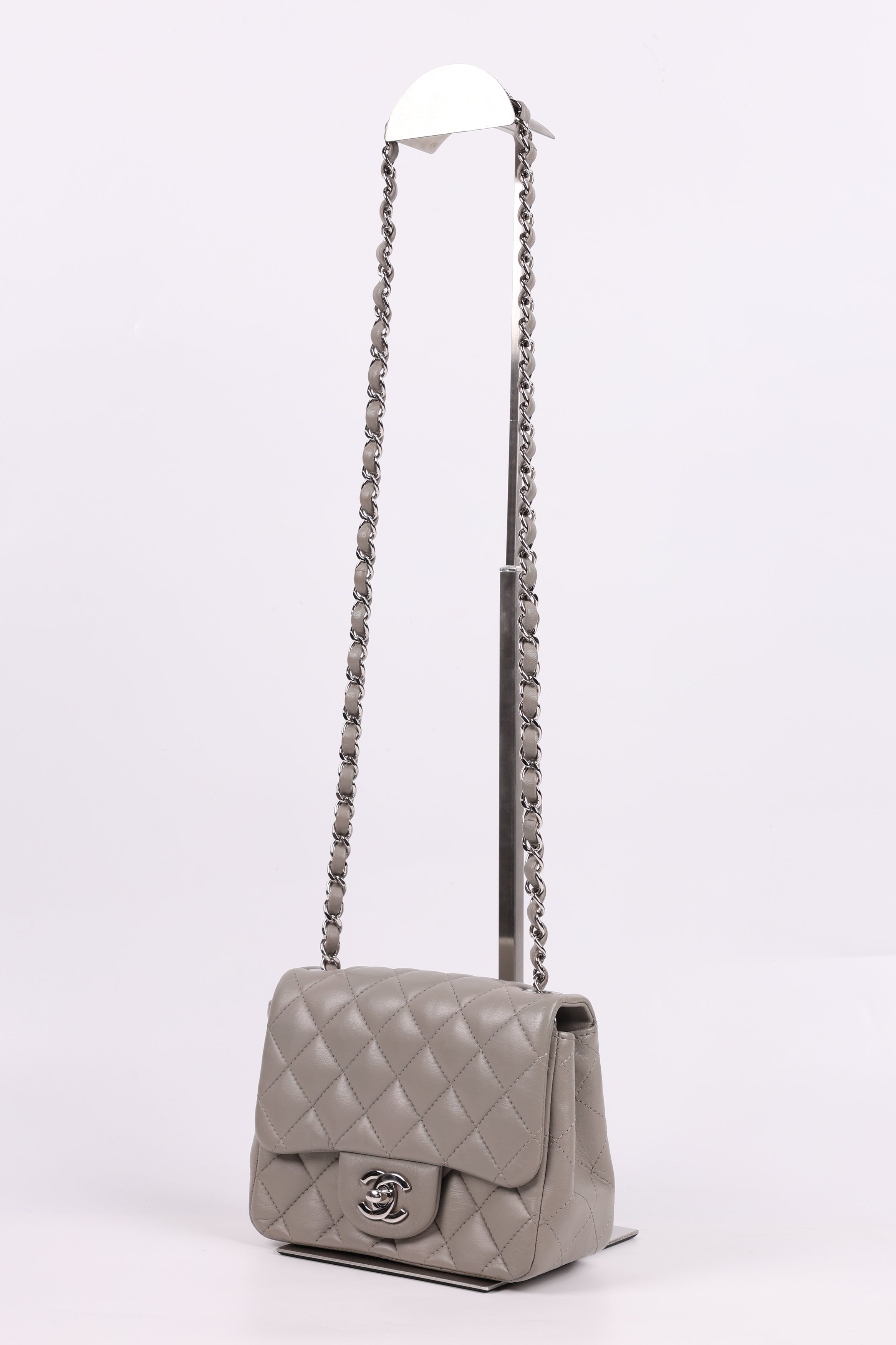 Chanel Mini Square Grigia