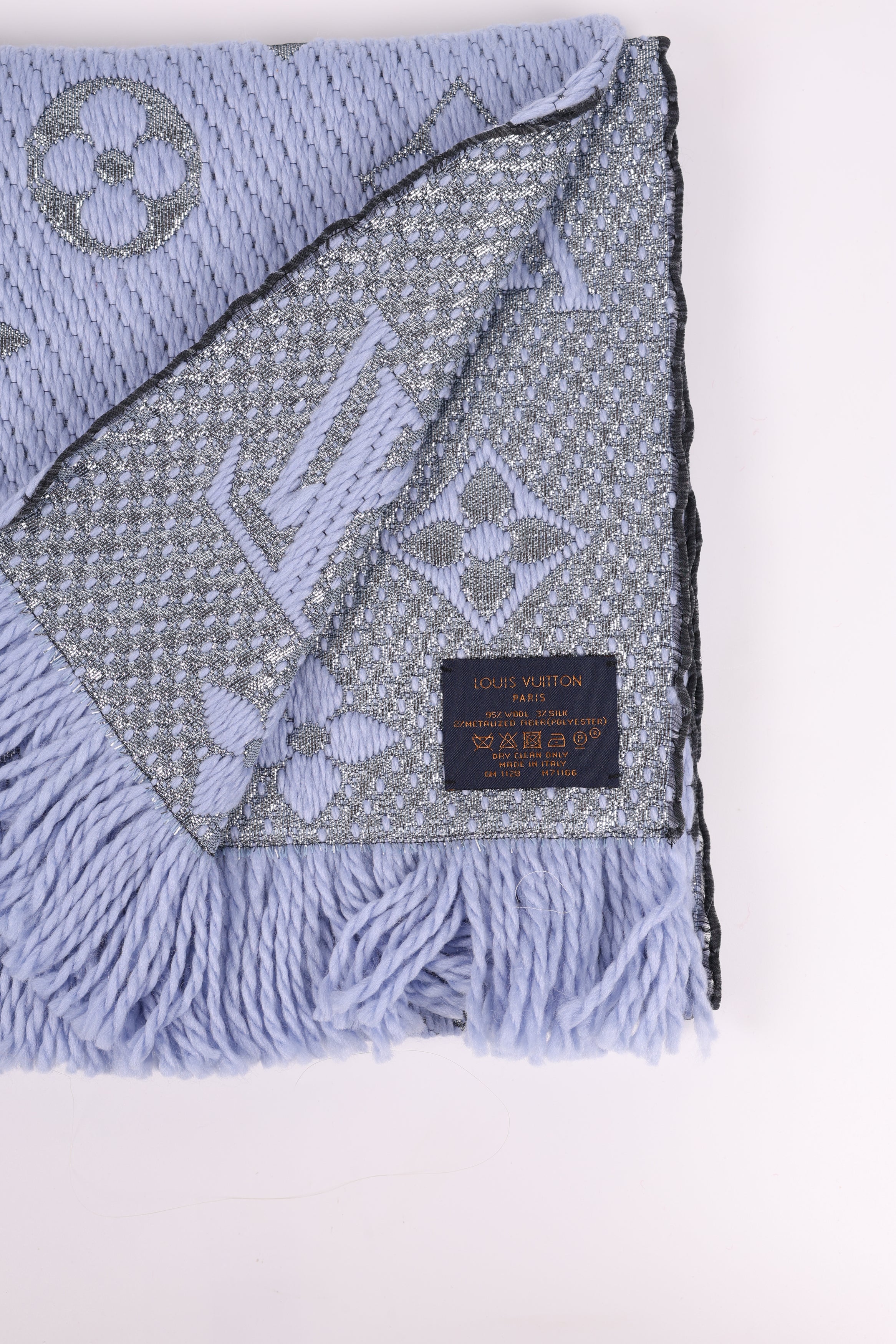 Louis Vuitton Sciarpa Monogram Celeste