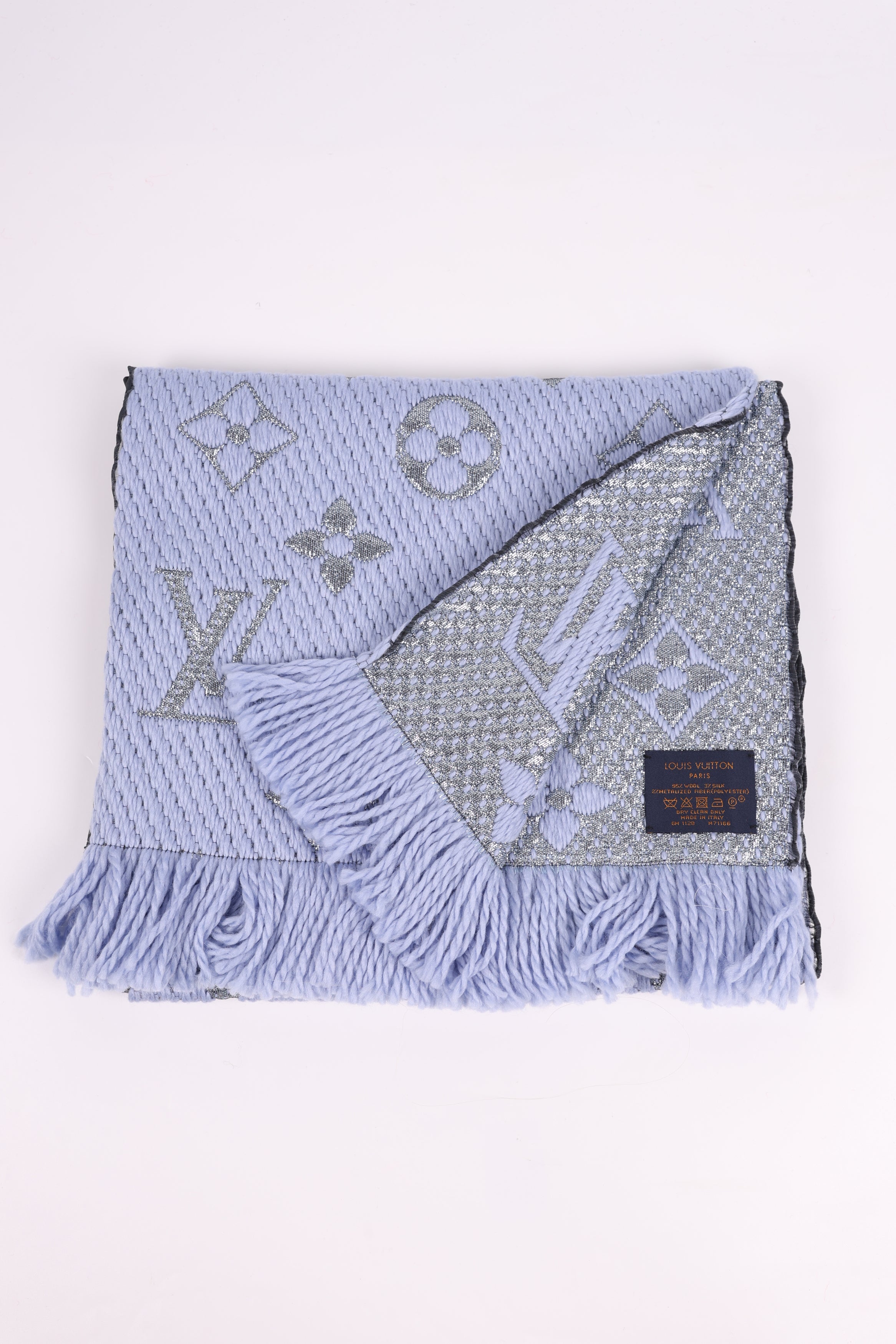 Louis Vuitton Sciarpa Monogram Celeste