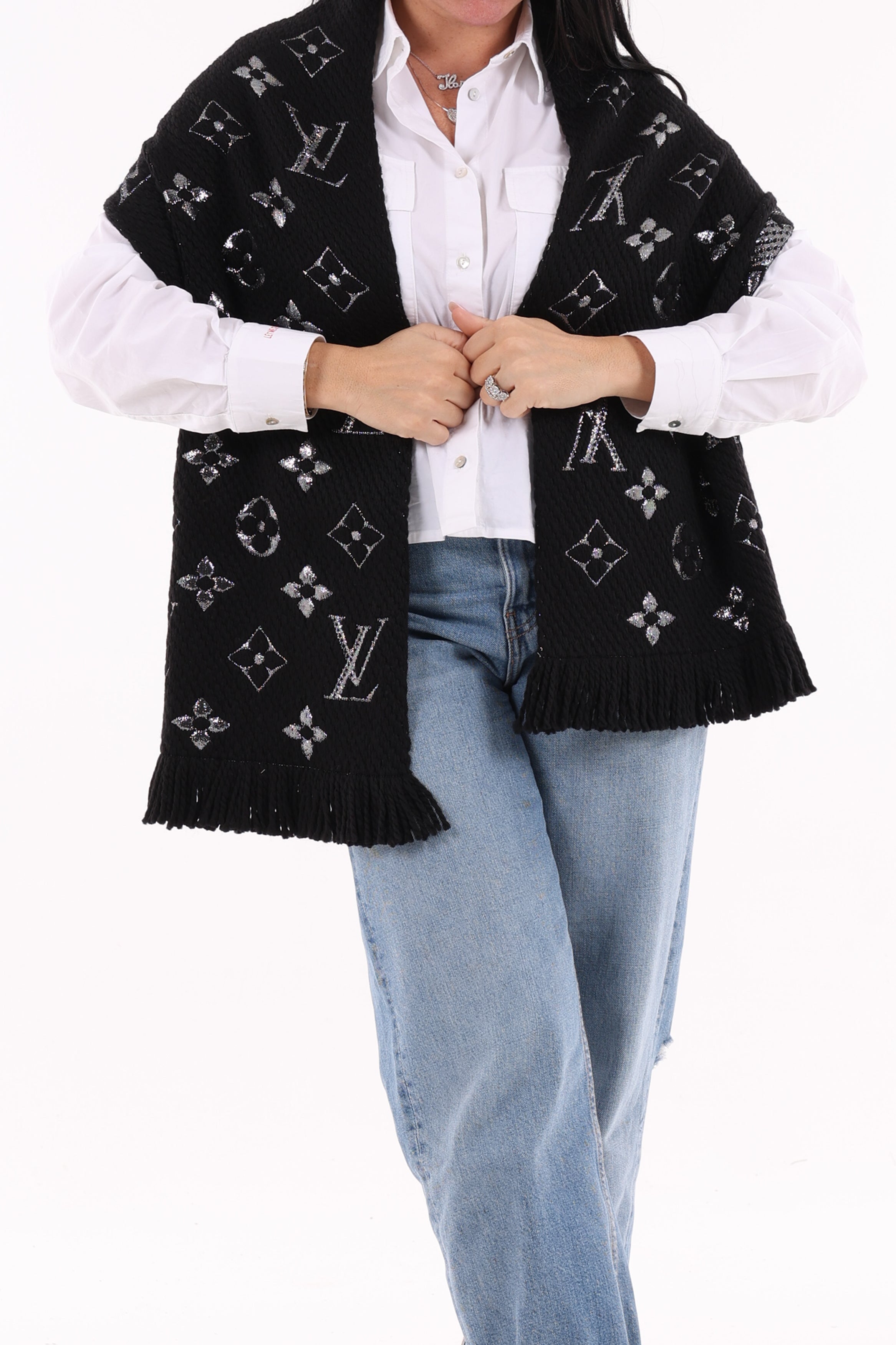 Louis Vuitton Sciarpa Monogram Nera