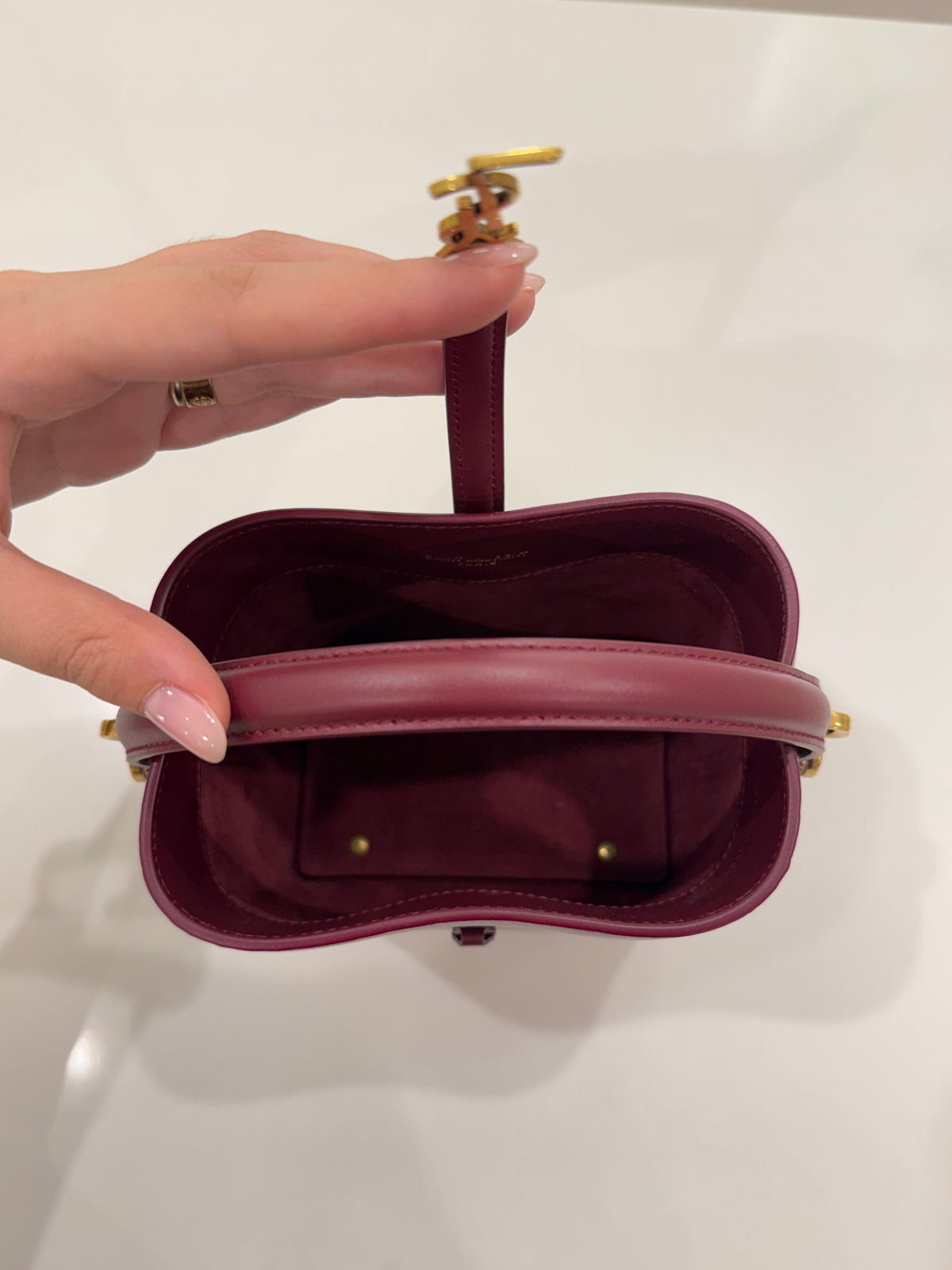 SAINT LAURENT LE 37 MINI BORDEAUX