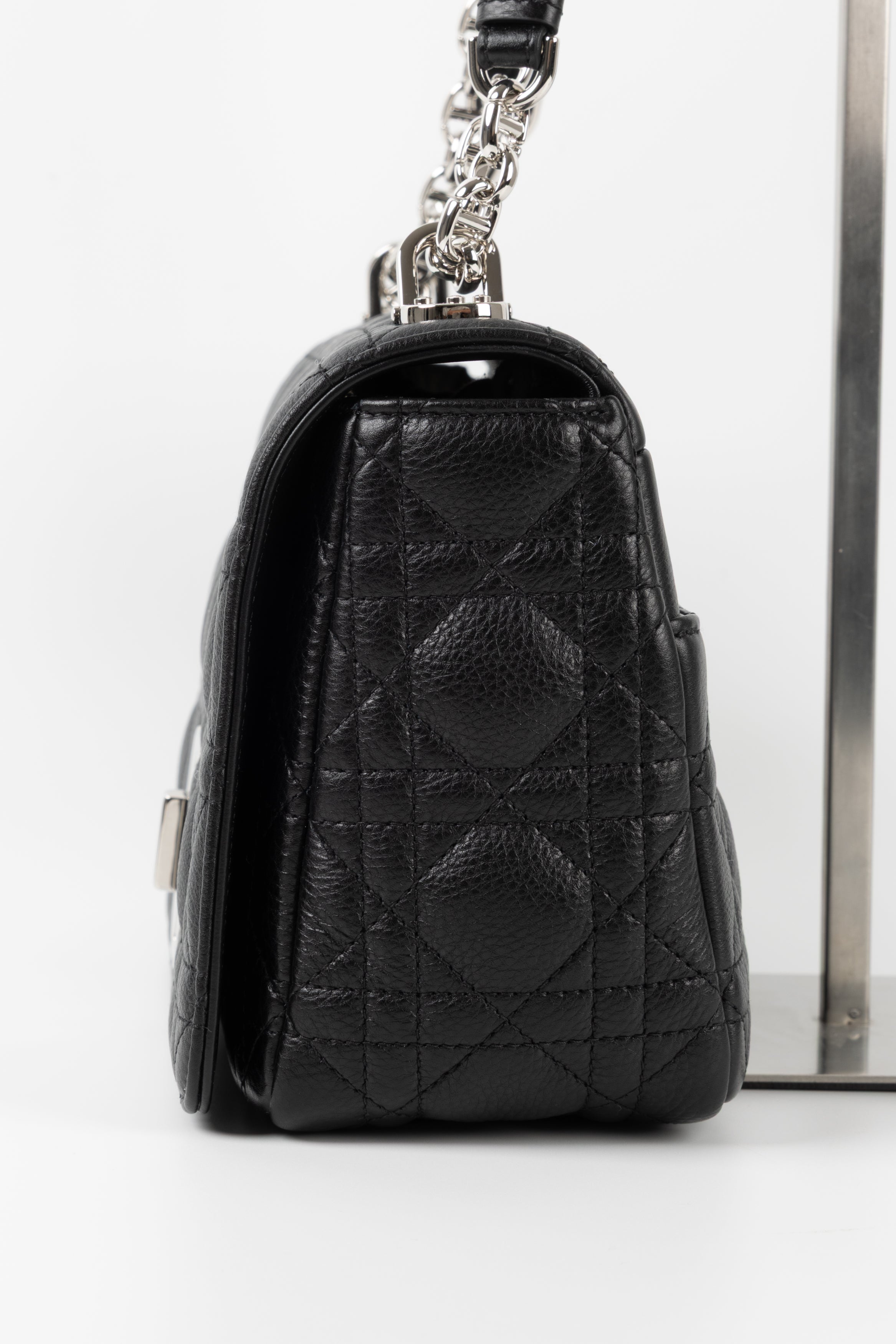 DIOR CARO NERA/ARGENTO CAVIAR
